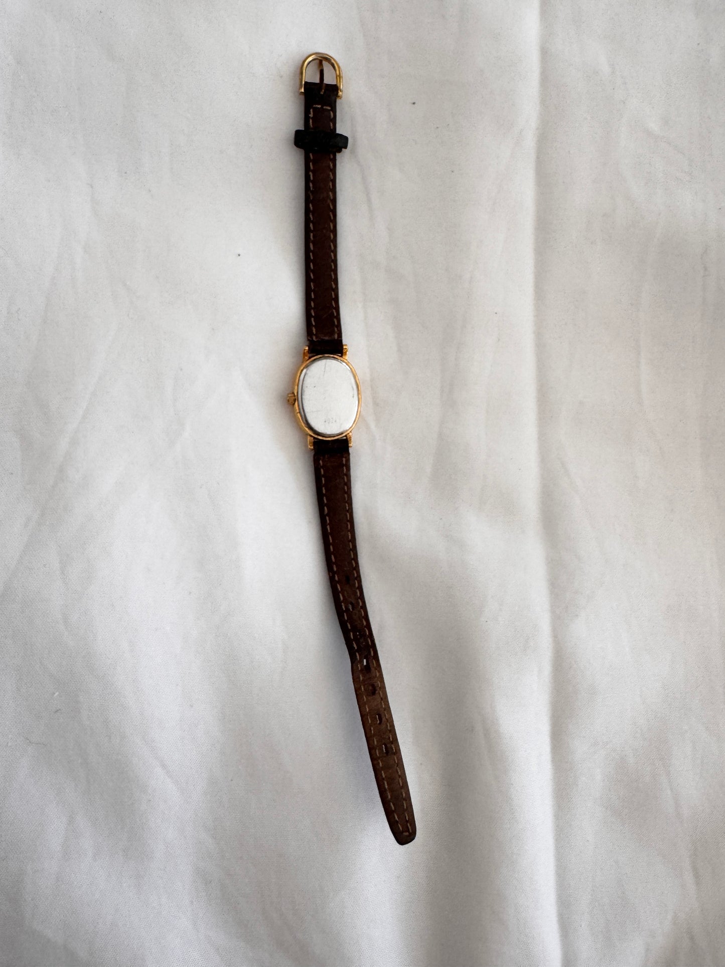 Vintage Thin Leather Watch; Elegant Dainty Watch