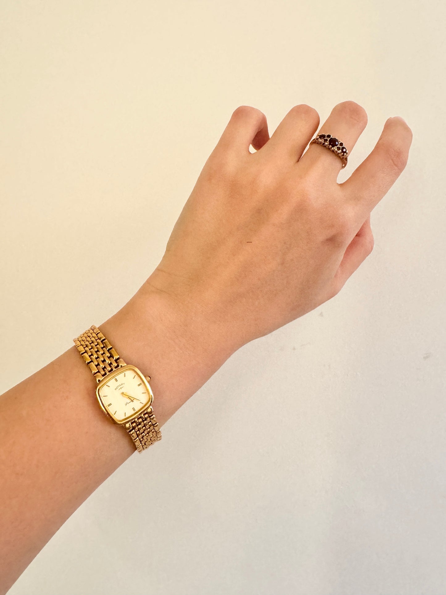 Rare Vintage Square Watch; Dainty Roman Number Watch