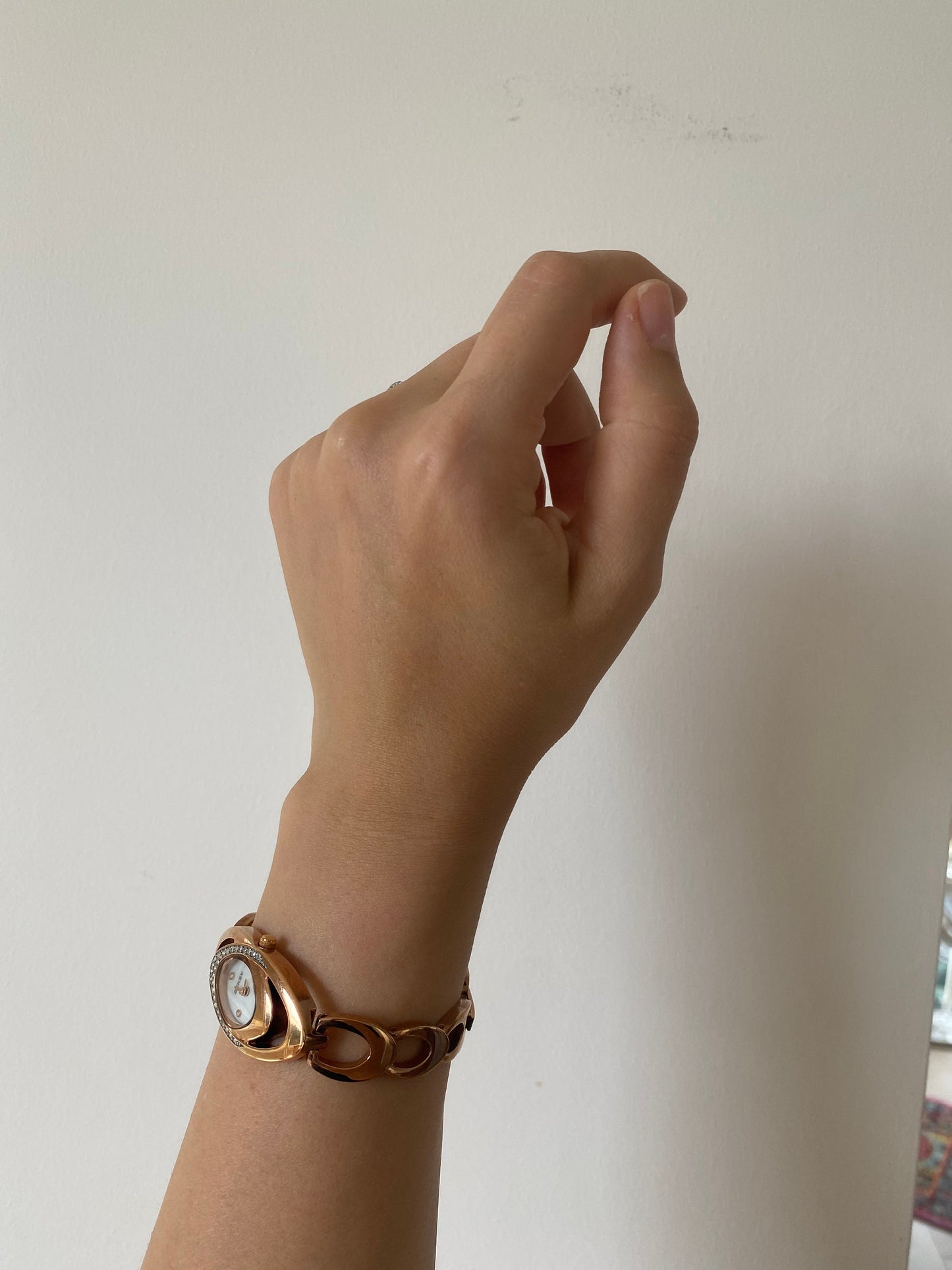 Vintage Oval Bronze Watch; Stone Sekonda Watch