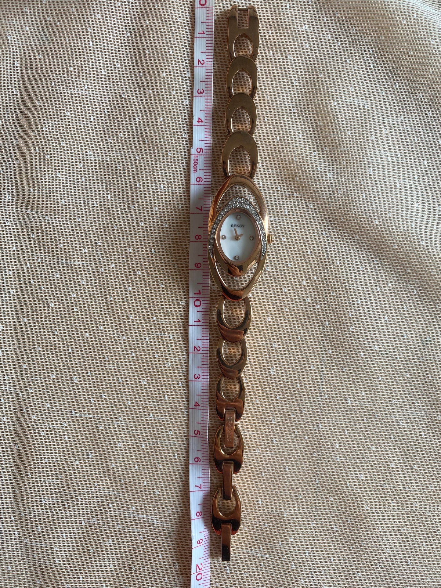 Vintage Oval Bronze Watch; Stone Sekonda Watch