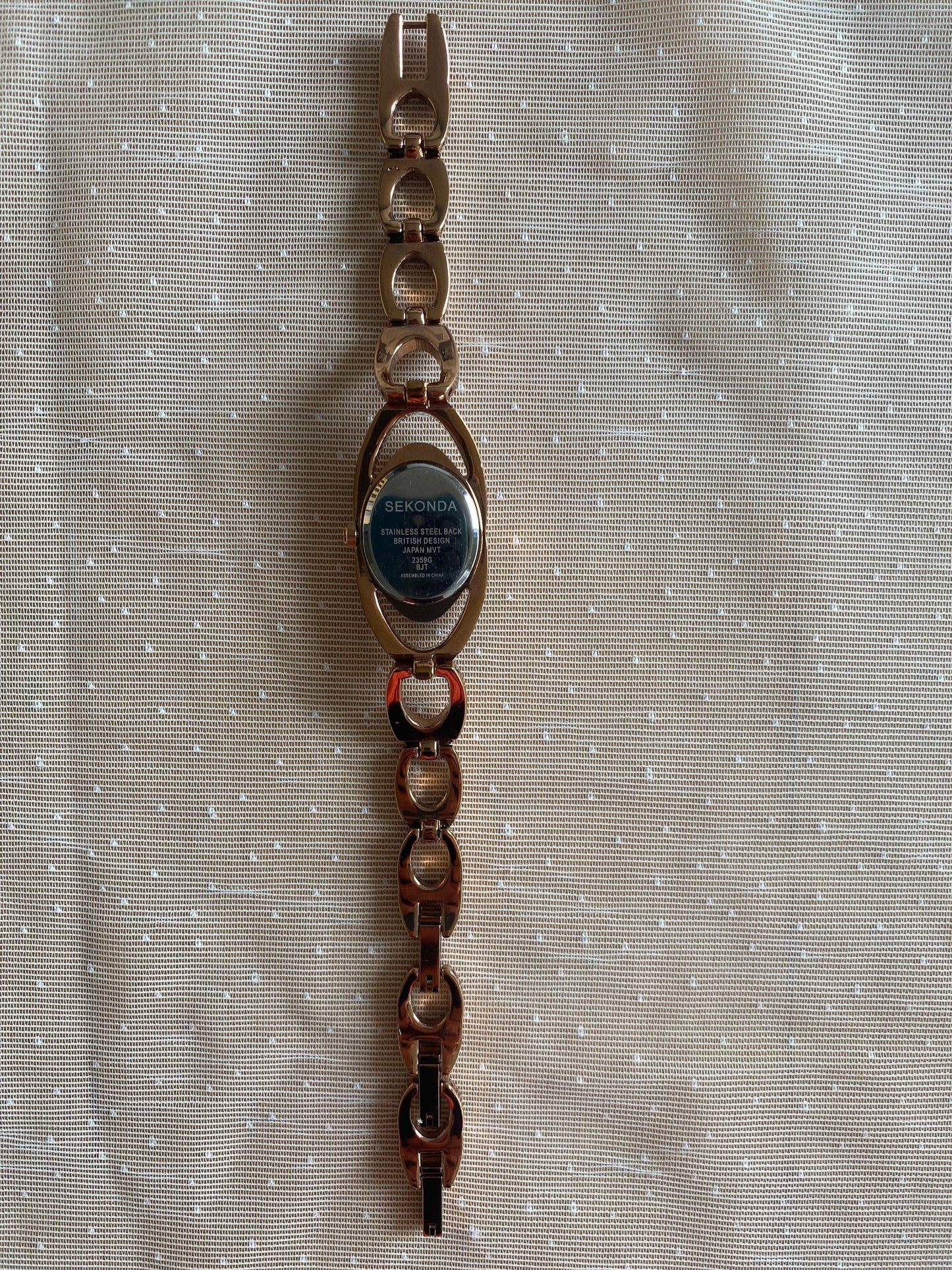 Vintage Oval Bronze Watch; Stone Sekonda Watch