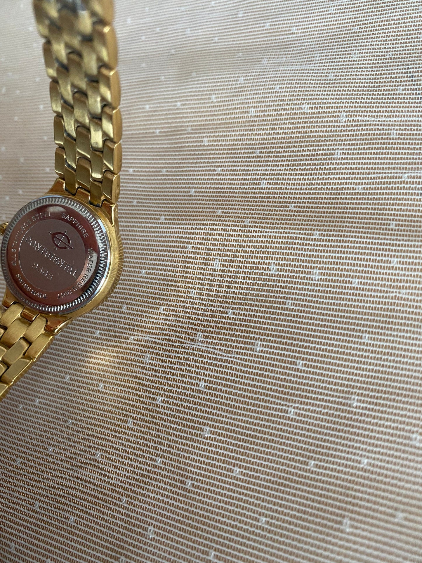 Vintage Sapphire Watch; Continental Vintage Watch