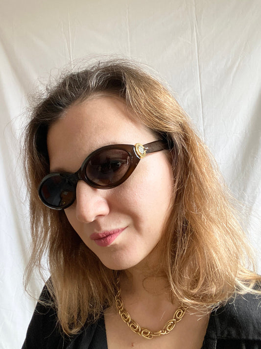 Gianfranco Ferre Sunglasses; 90s Brown Sunglasses; Vintage Sunglasses