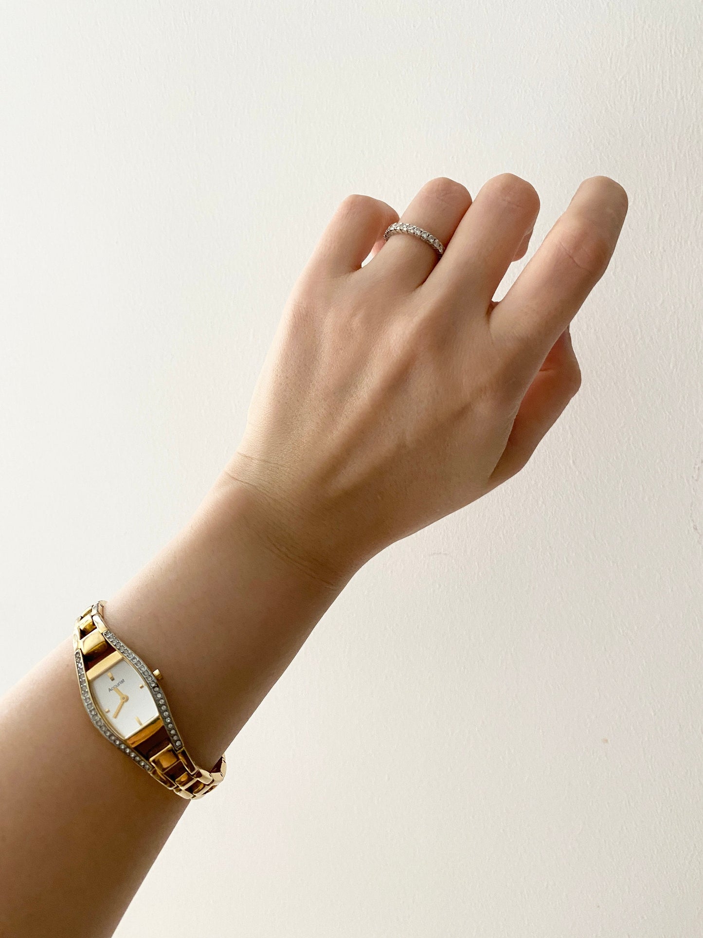 Vintage Classy Watch; Rectangular Accurist Watch