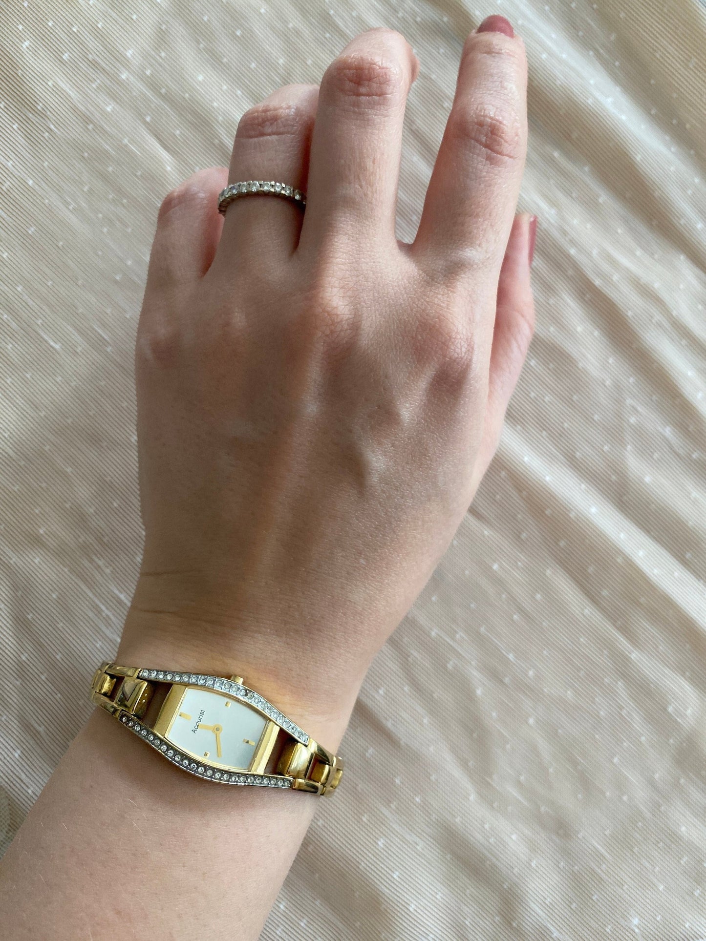 Vintage Classy Watch; Rectangular Accurist Watch