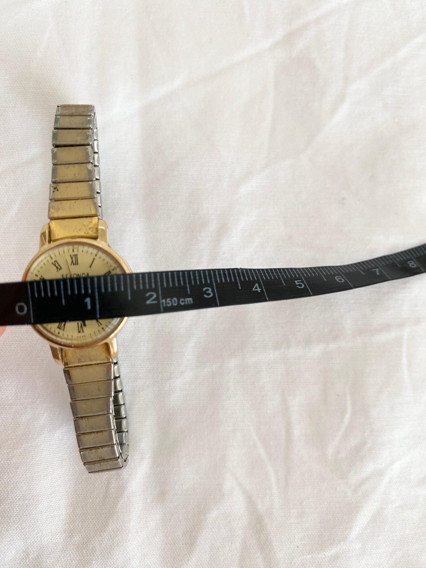 70s Roman Numeral Watch; Elasticated Watch; Mechanical Watch
