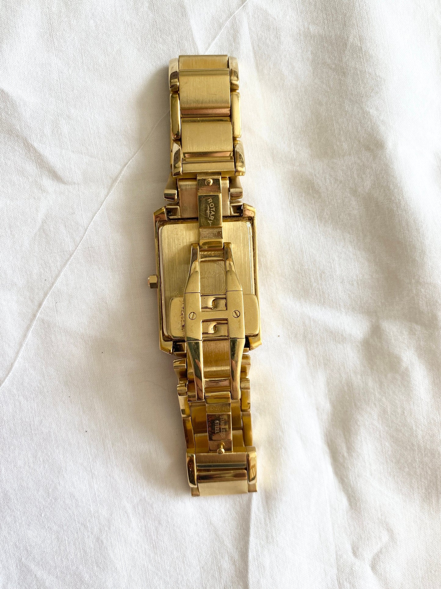 Chunky Rectangular Watch; Unisex Swiss MadeWatch: Roman Numeral Watch