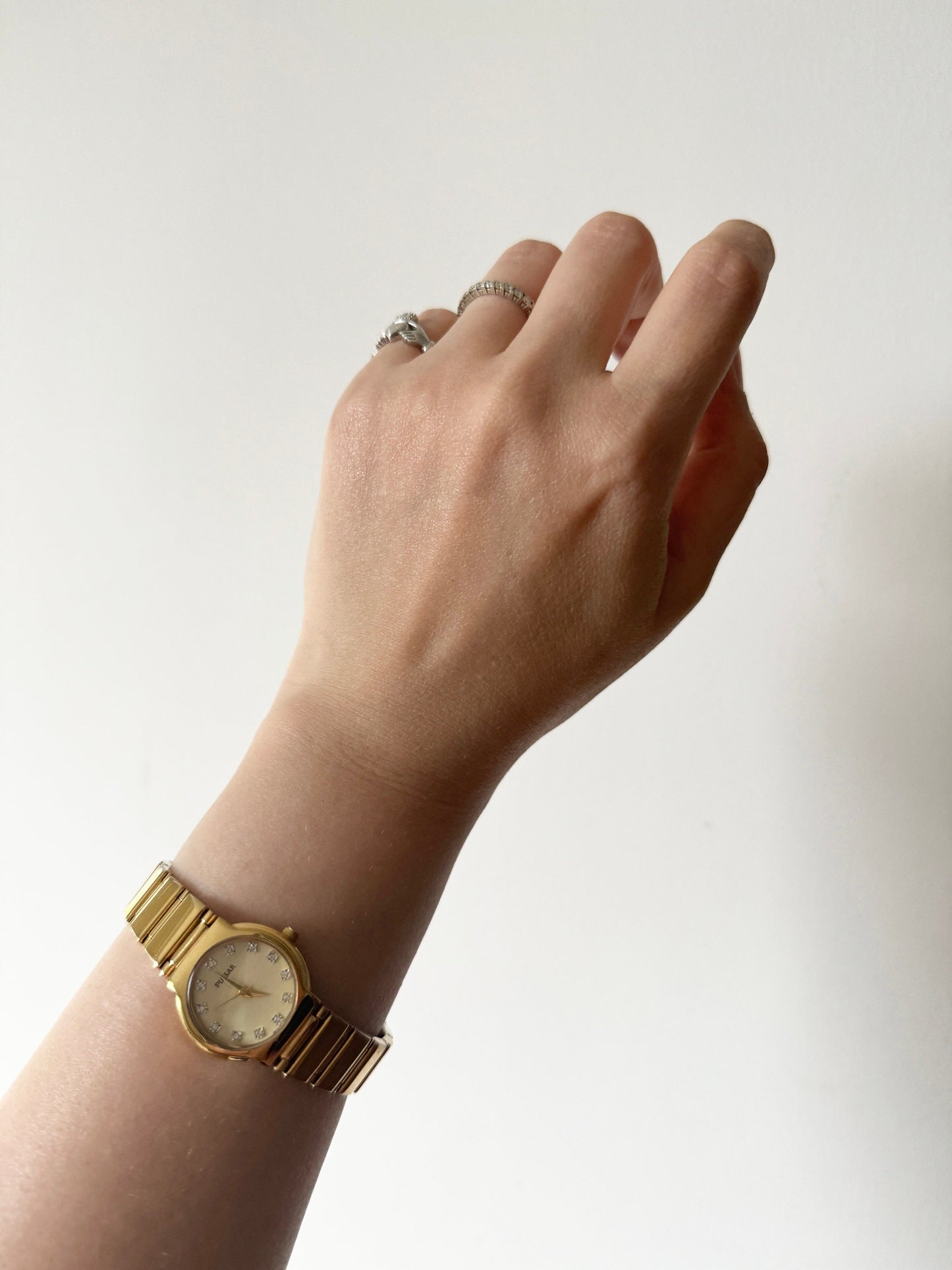 Ladies Braided Watch; Vintage Stone Watch