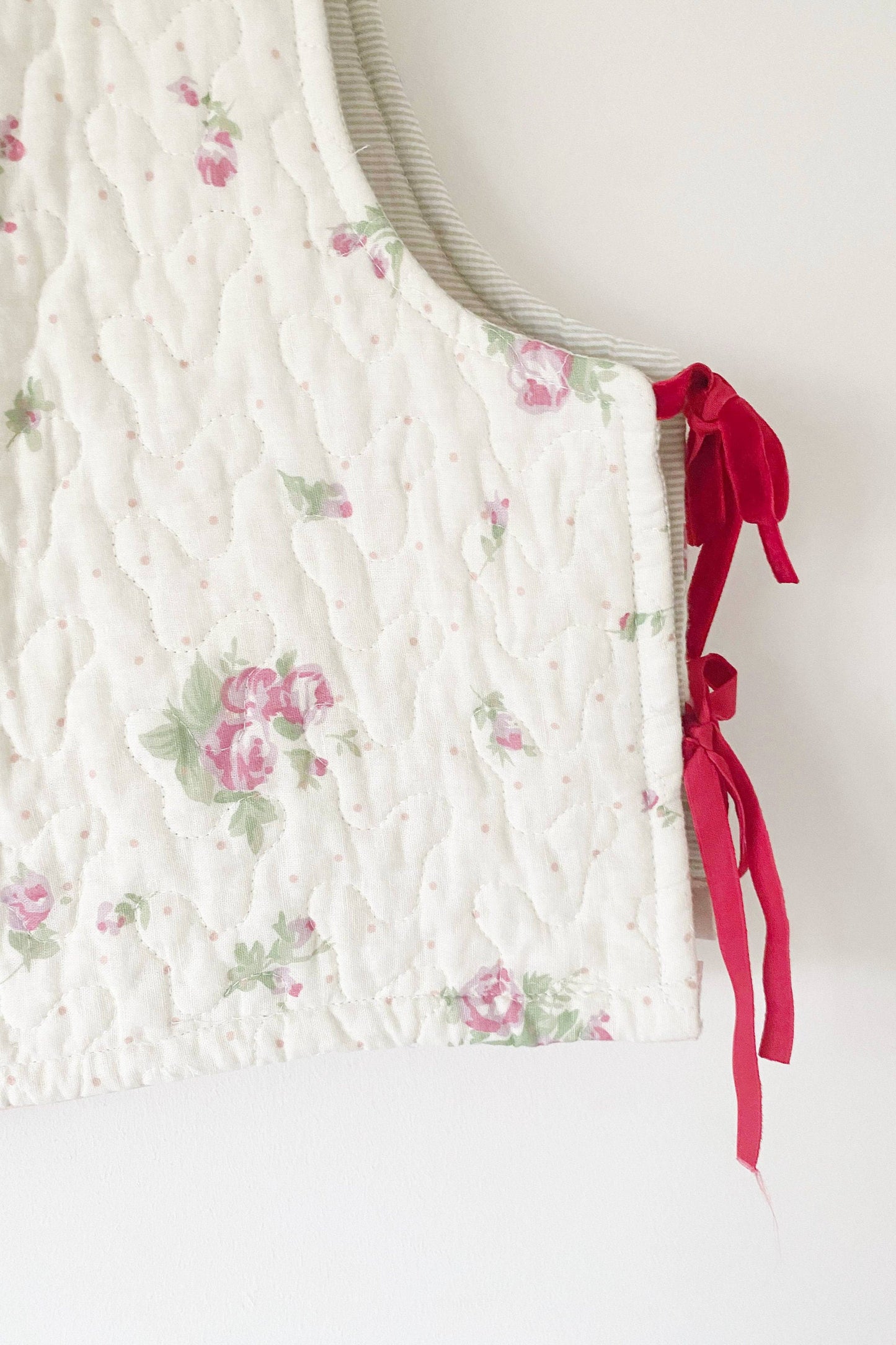 Reworked Quilted Top; Floral Quilt Top