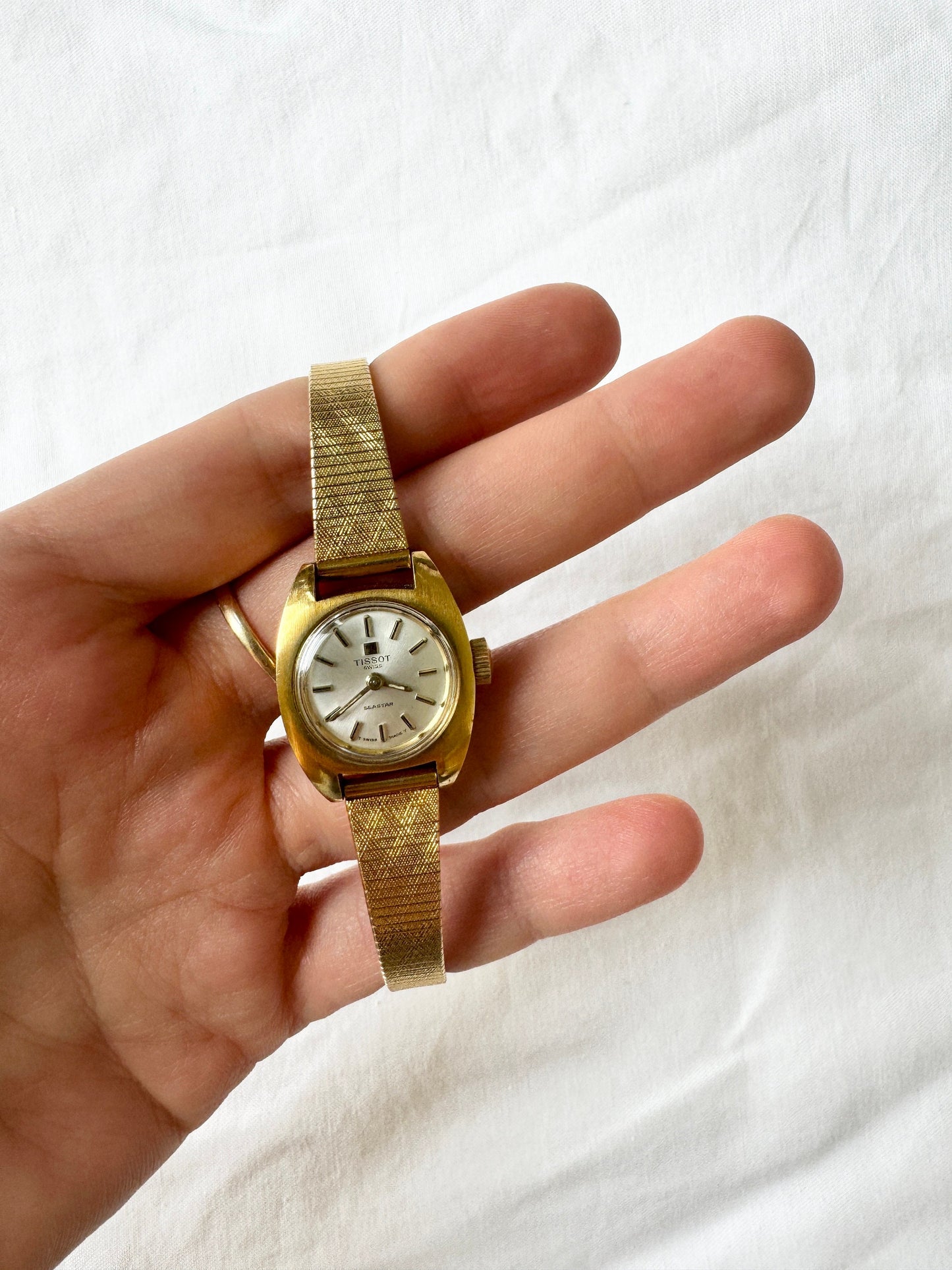 Vintage Tissot Watch; Swiss Hand Wind Watch
