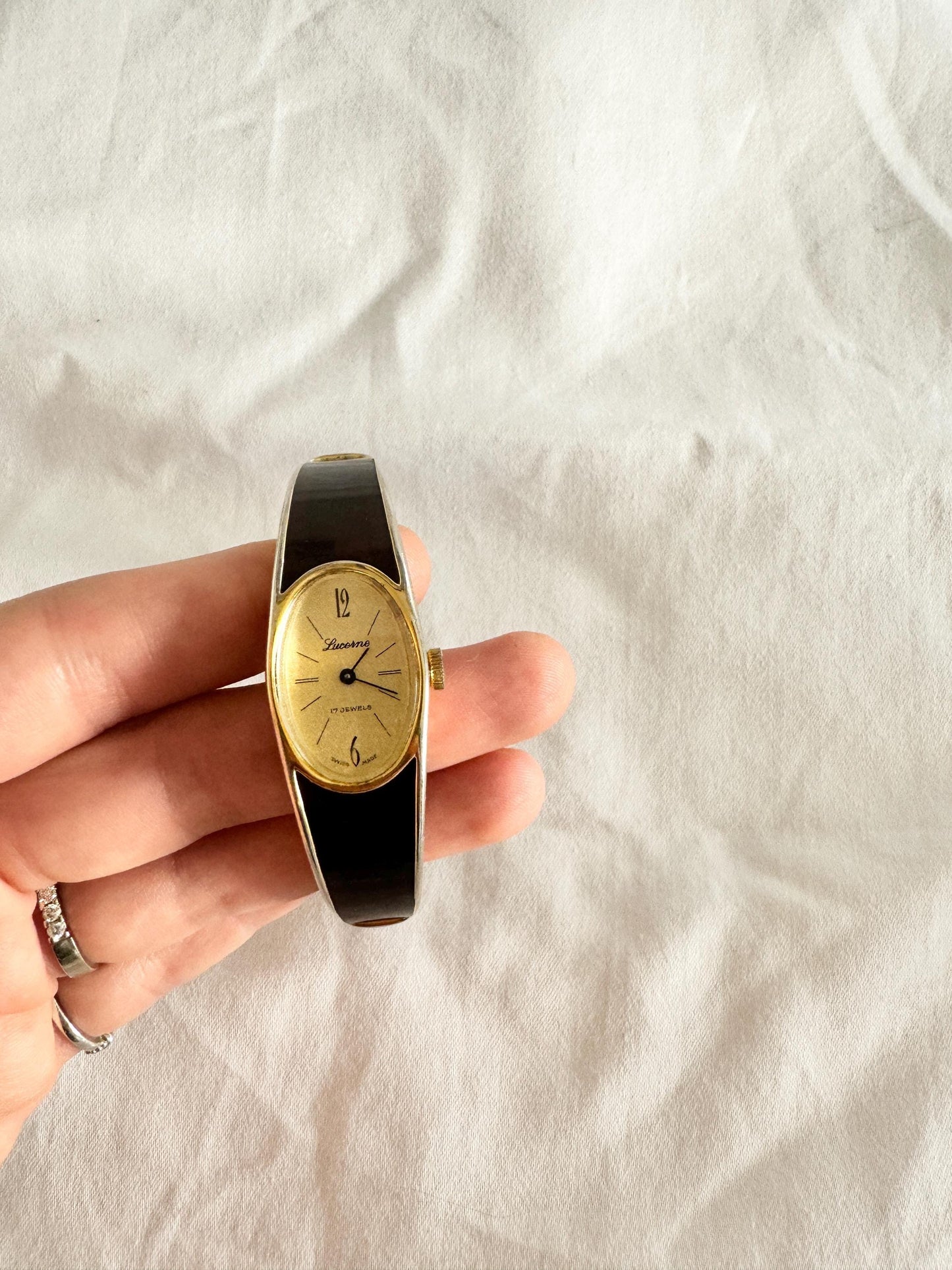 60s Kitsch Watch; Lucerne Acrylic Watch