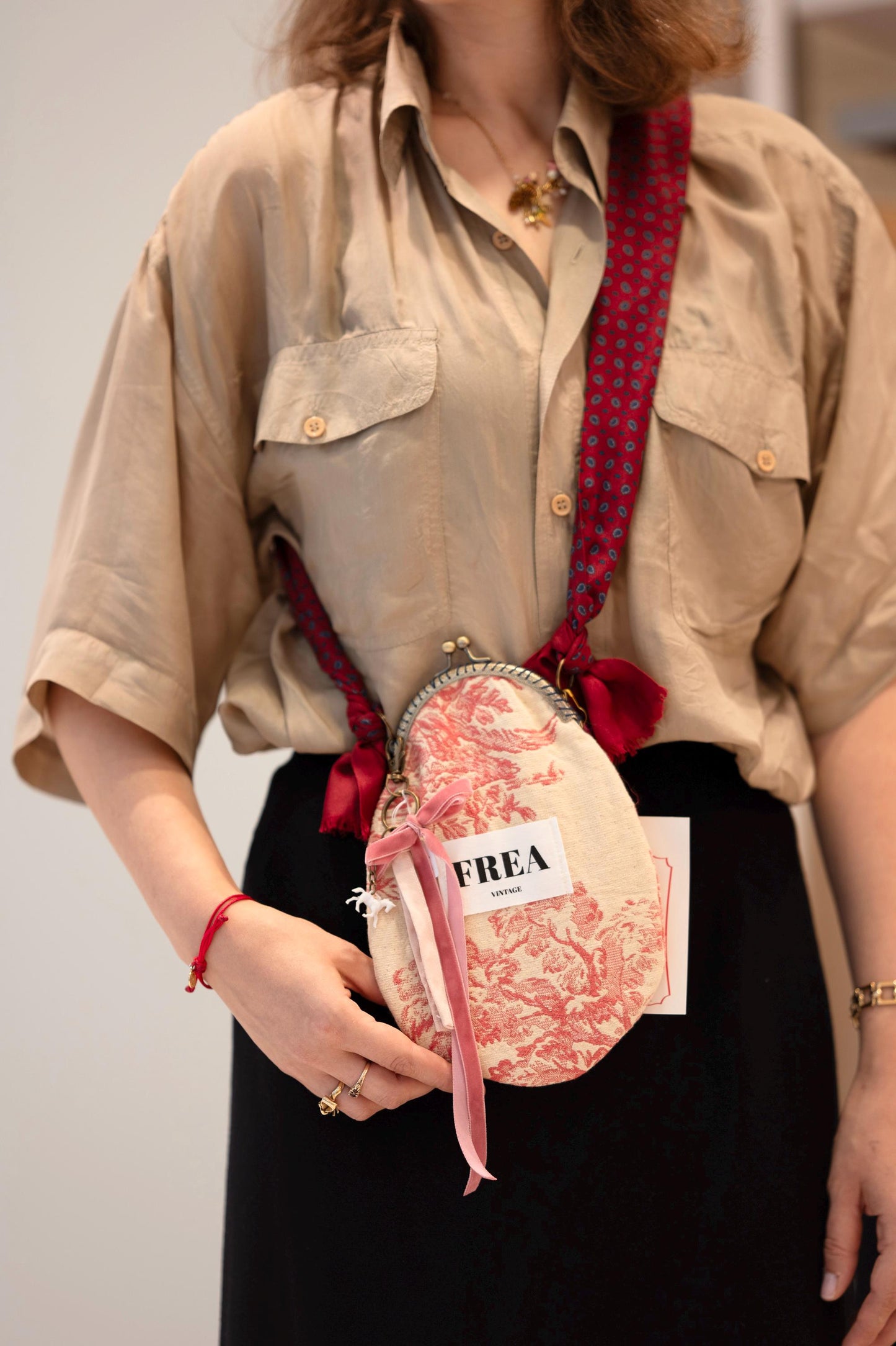 Reworked Purse Phone Bag; Rework Vintage Crossbody Bag