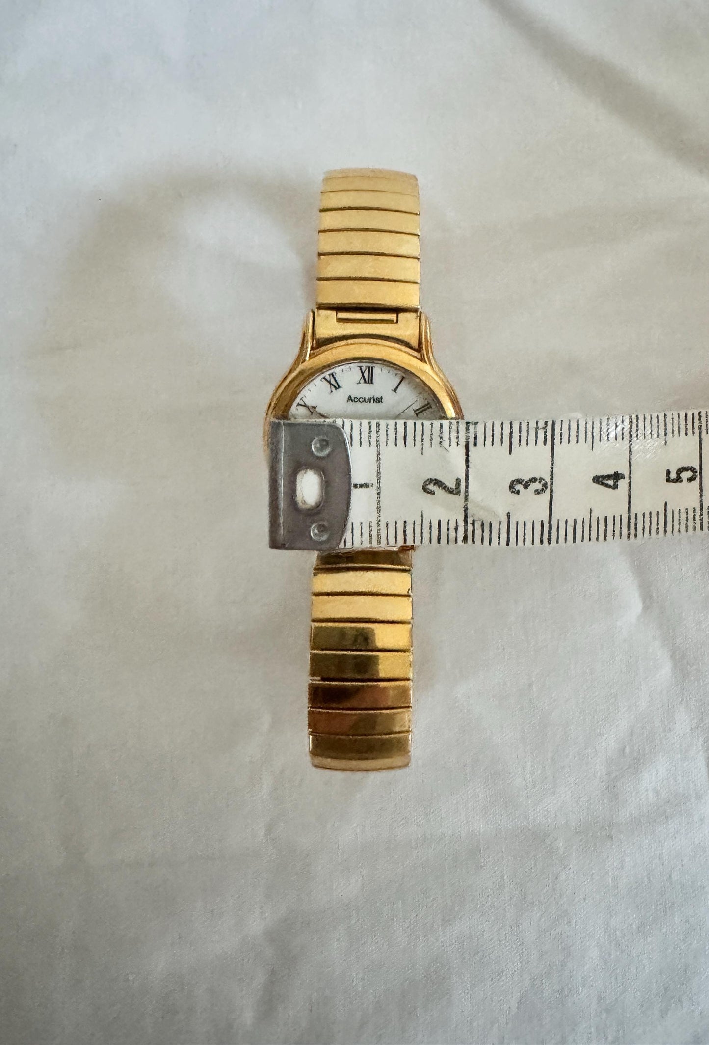 Vintage Elasticated Watch; Roman Number Watch