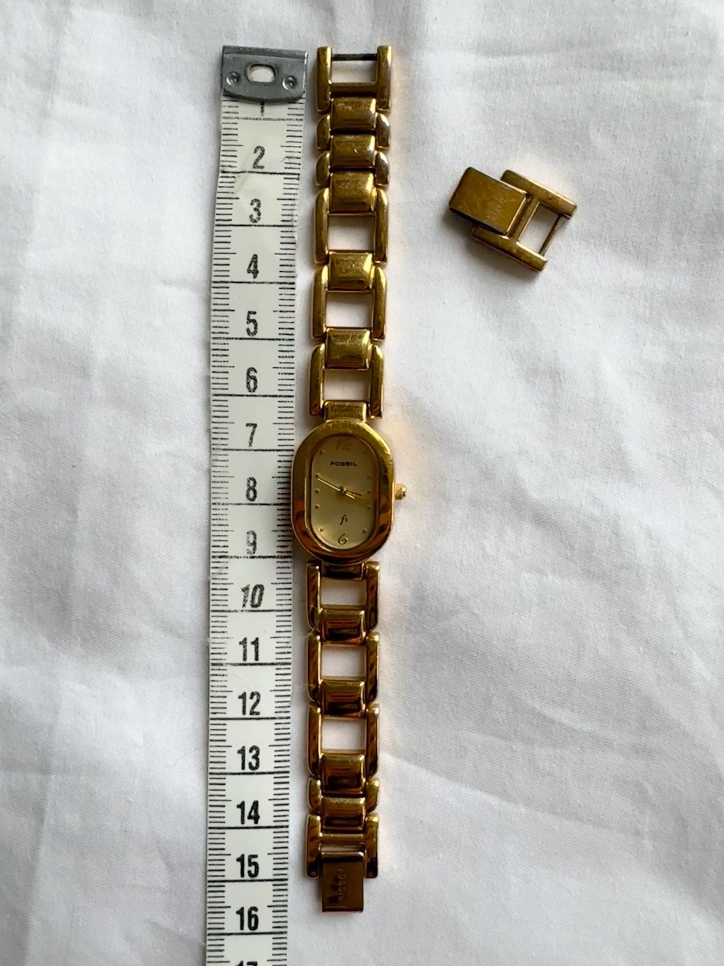 Vintage Oval Watch; Fossil Bracelet Watch