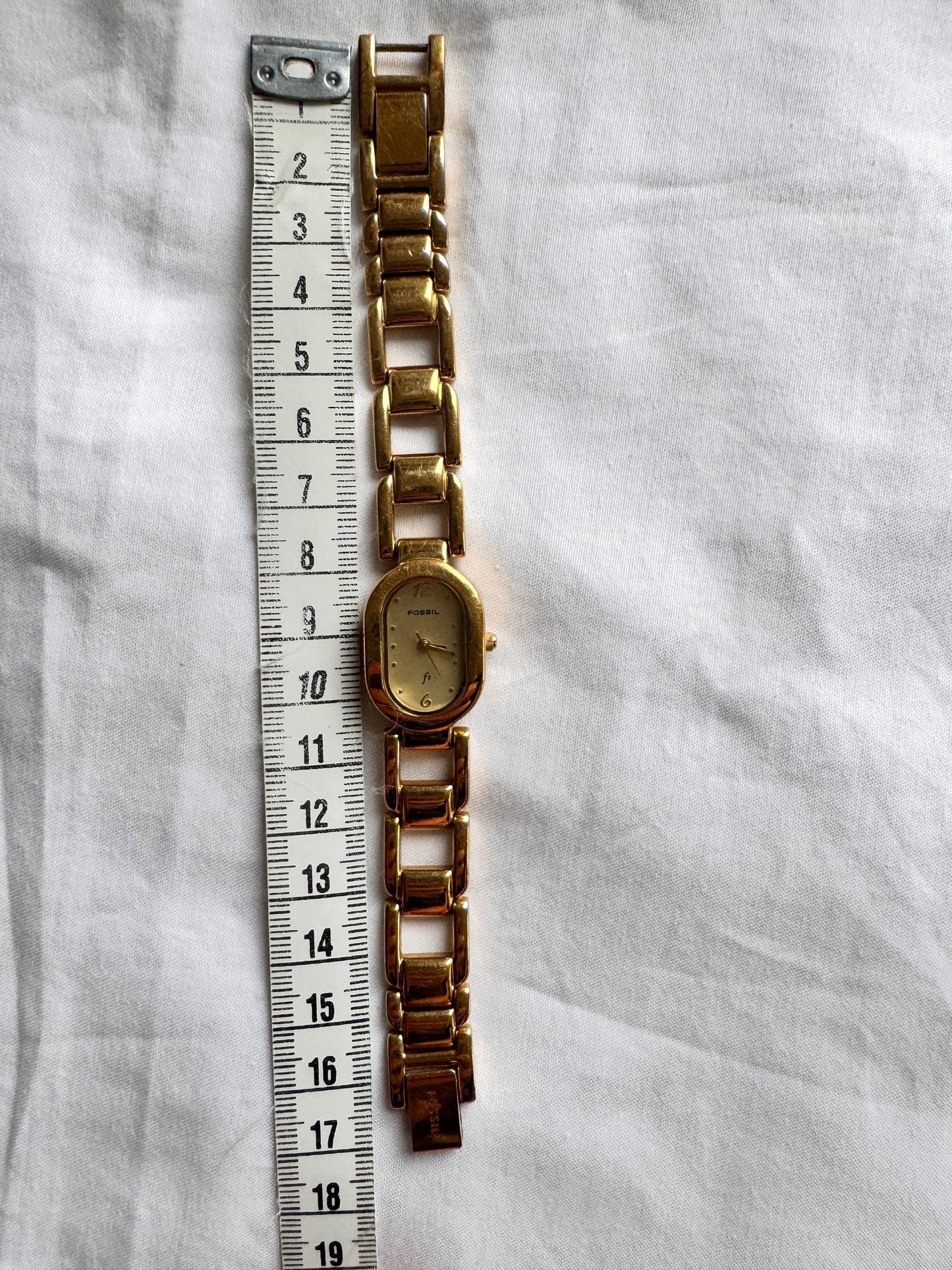 Vintage Oval Watch; Fossil Bracelet Watch
