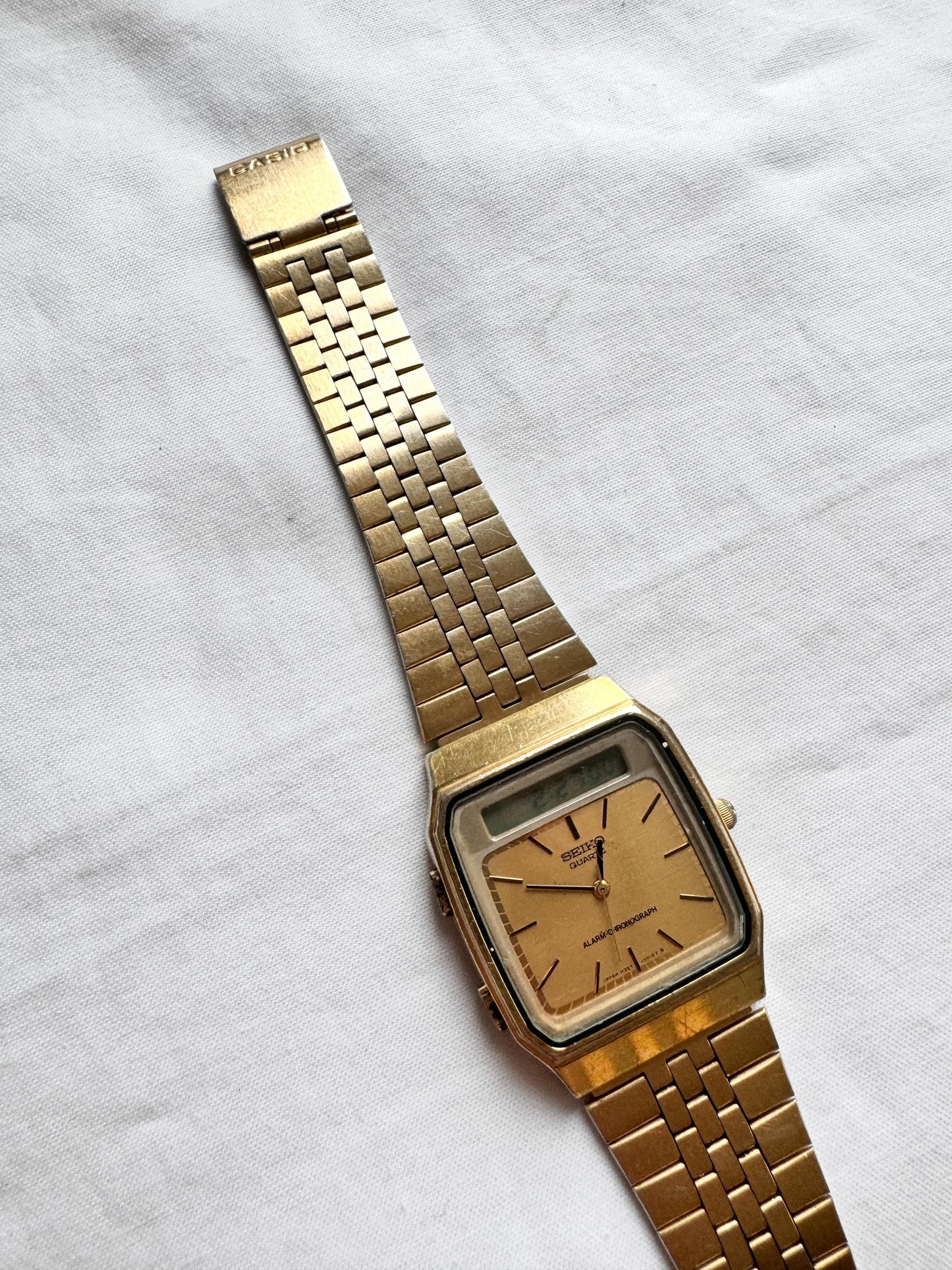 Unisex Seiko Watch; Vintage Square Watch