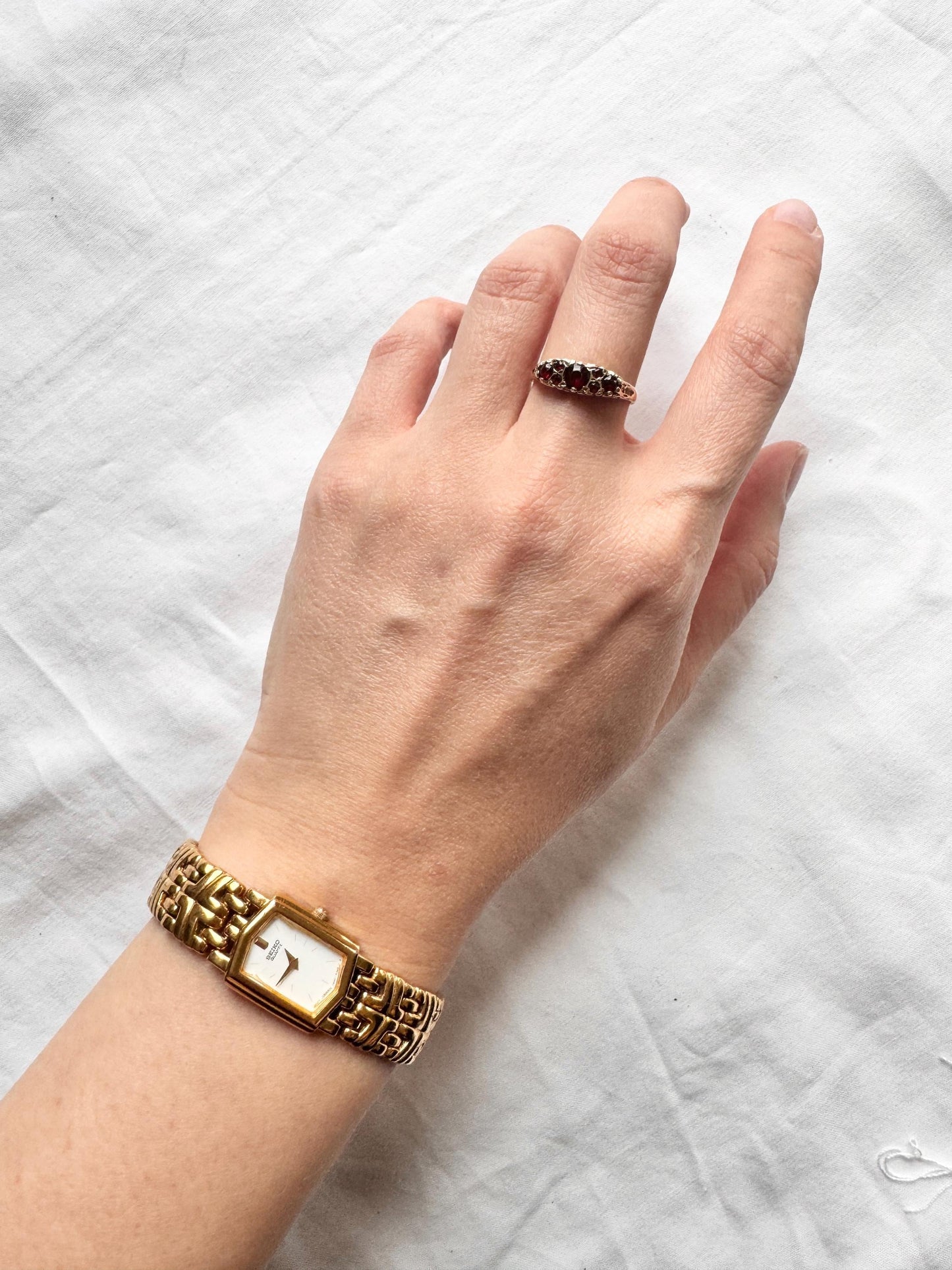 Rare Dainty Seiko Watch; Rectangular Seiko Watch