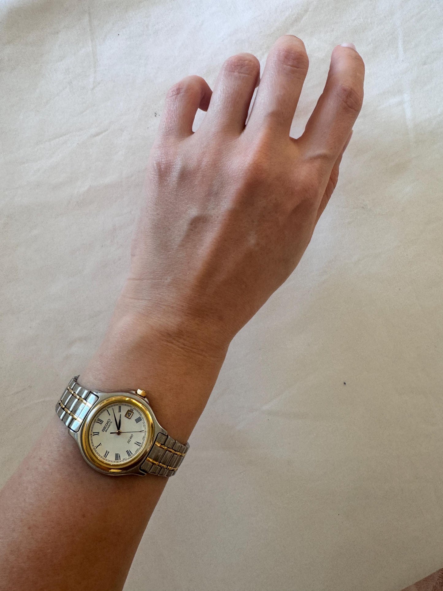 Unisex Seiko Watch; Roman Number Watch