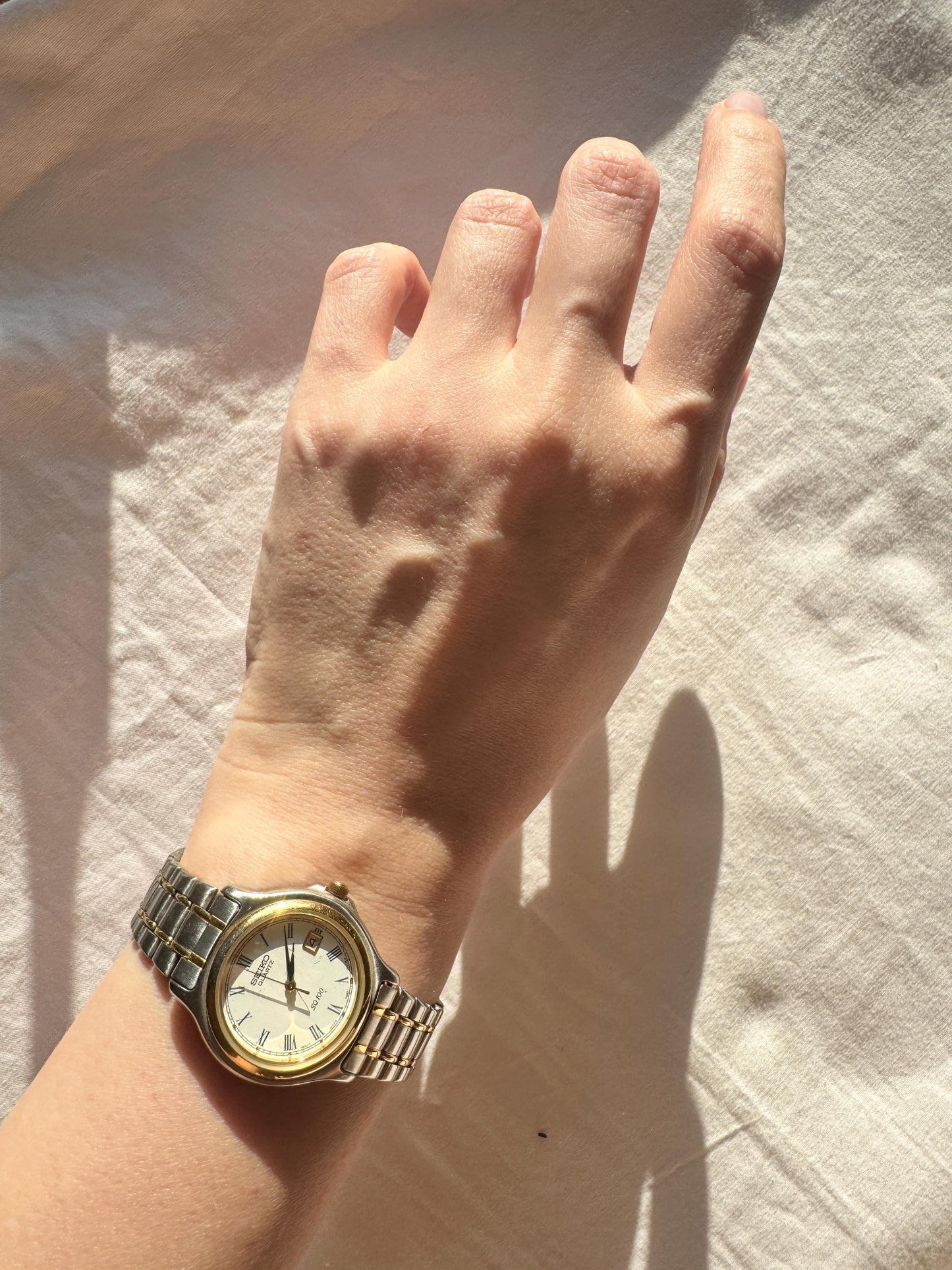 Unisex Seiko Watch; Roman Number Watch