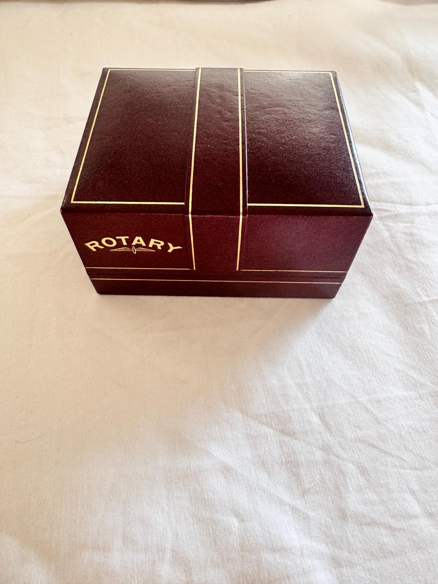 Gold Look Bracelet Watch; Vintage Oval Watch Gift Box