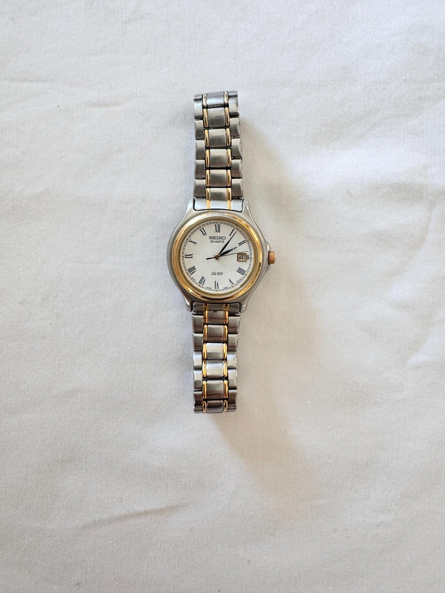 Unisex Seiko Watch; Roman Number Watch