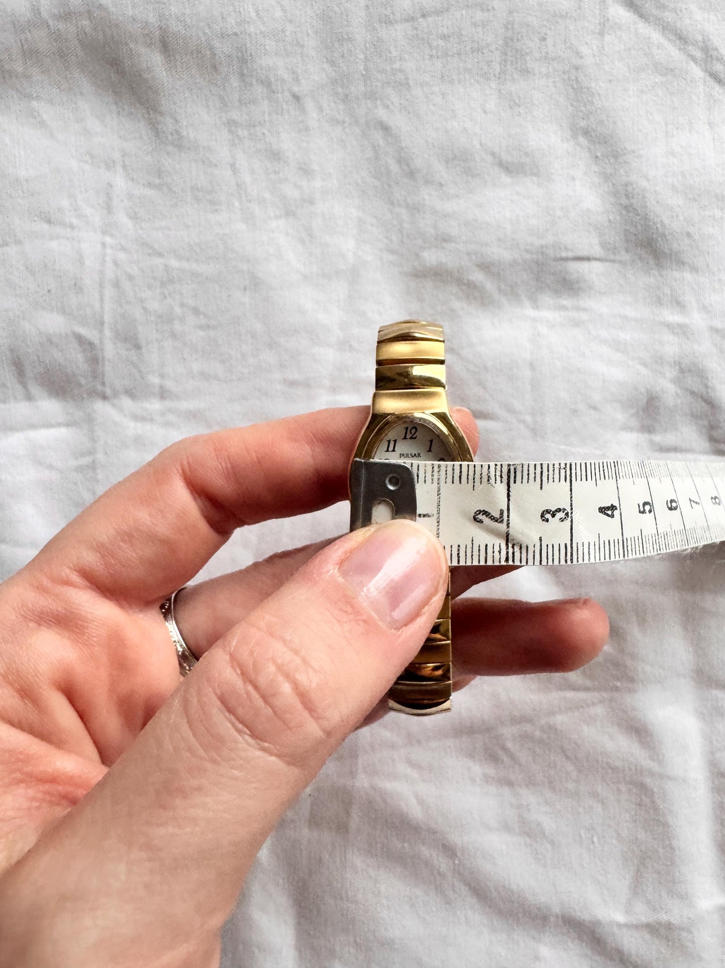 90s Vintage Watch; Gold Look Watch