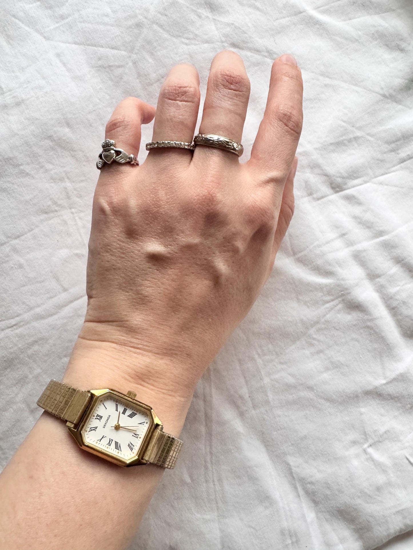Rare Vintage Square Watch; 90s Roman Number Watch