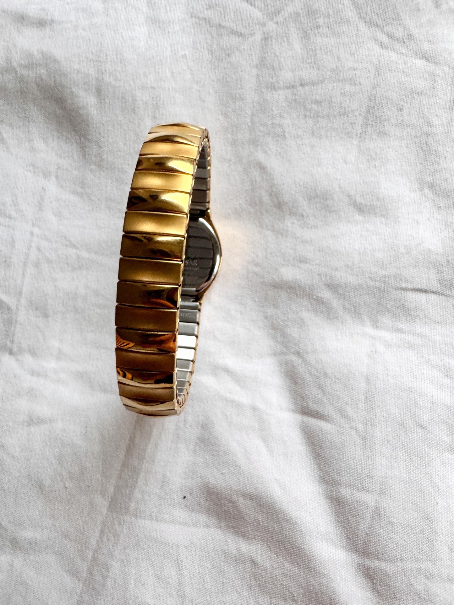 90s Vintage Watch; Gold Look Watch