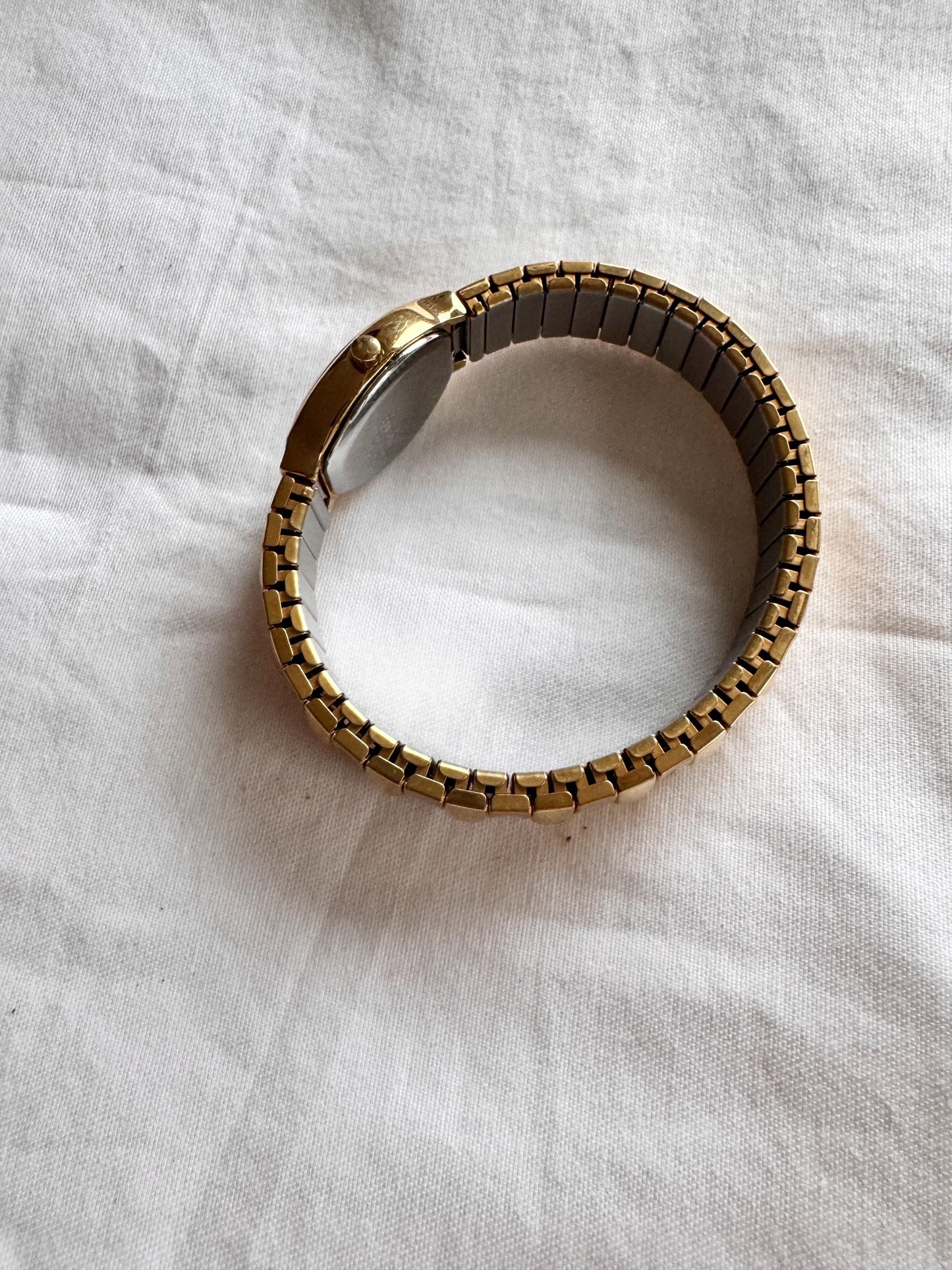 90s Vintage Watch; Gold Look Watch