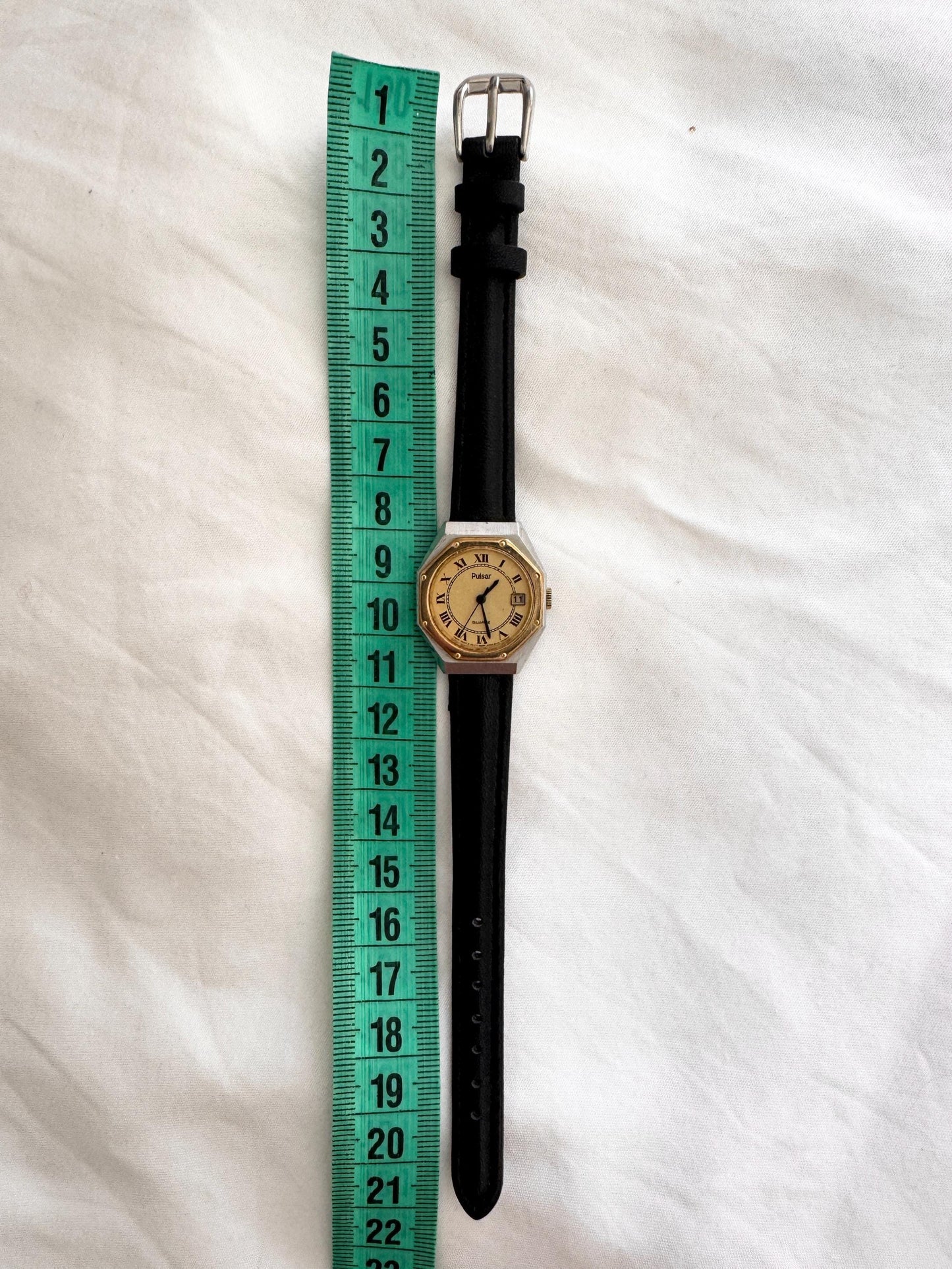 Vintage Rare Watch; Leather Roman Number Watch