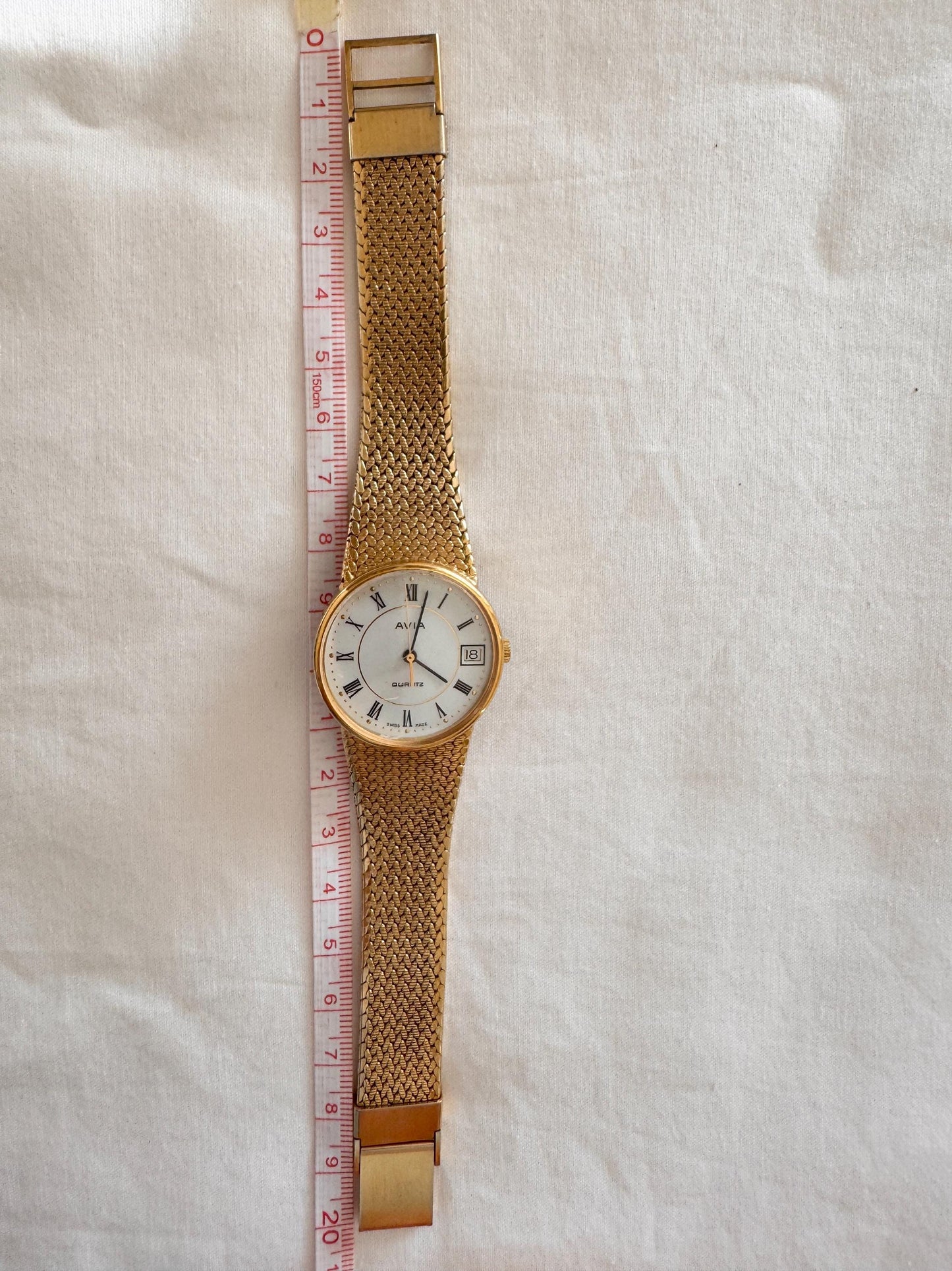 Vintage Unisex Watch; Chunky Roman Numeral Watch