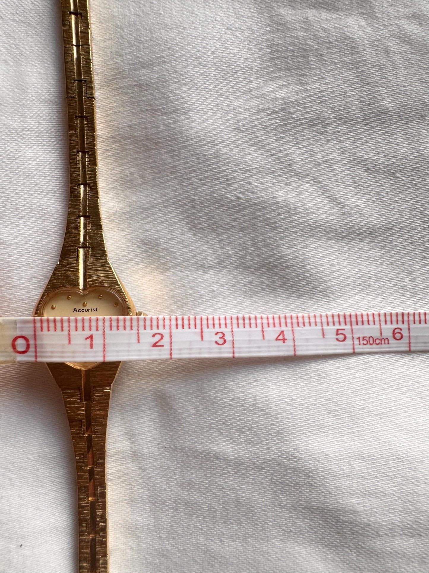 Vintage Heart Watch; Dainty Heart Stone Watch