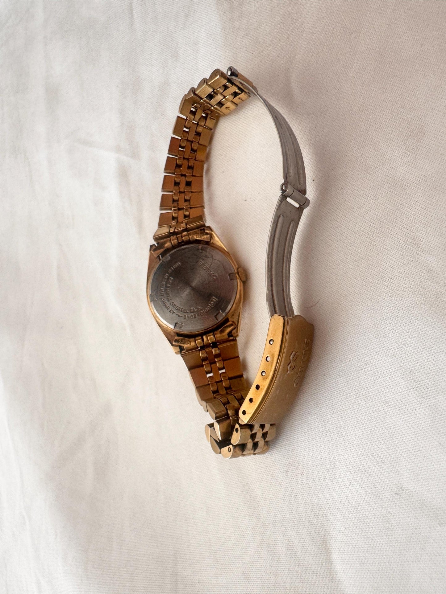 Rare Seiko Watch; Vintage Gold Wristwatch