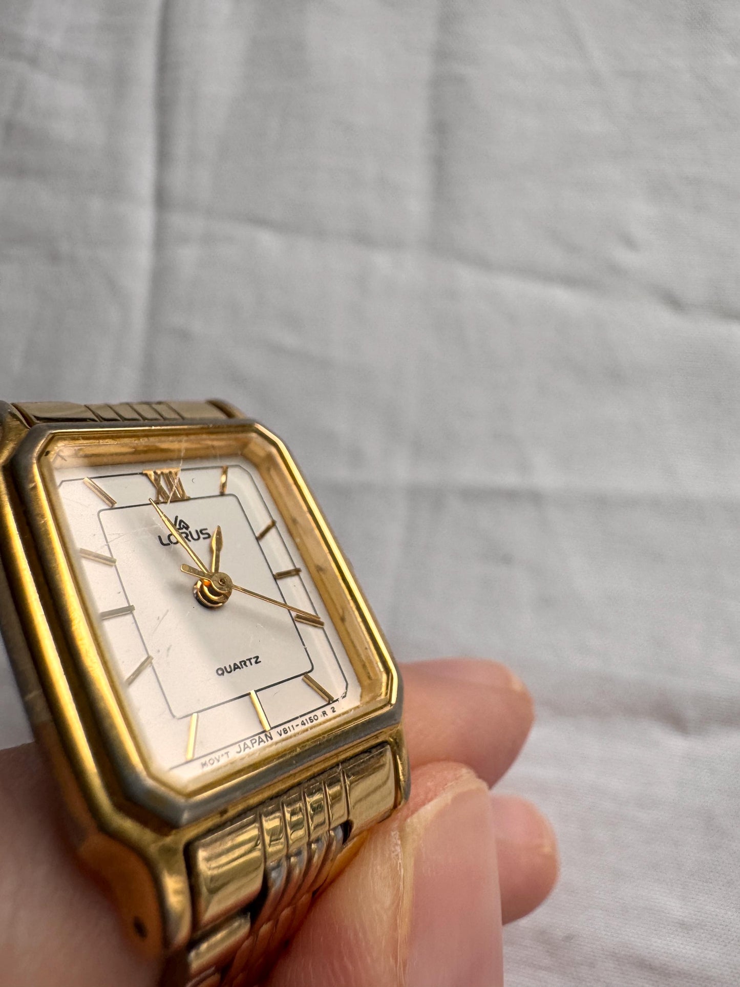 Vintage Square Watch; Roman Numeral Watch