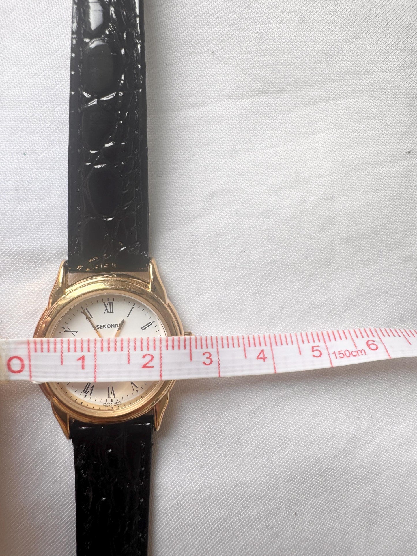 Vintage Leather Oval Watch; Roman Number Watch