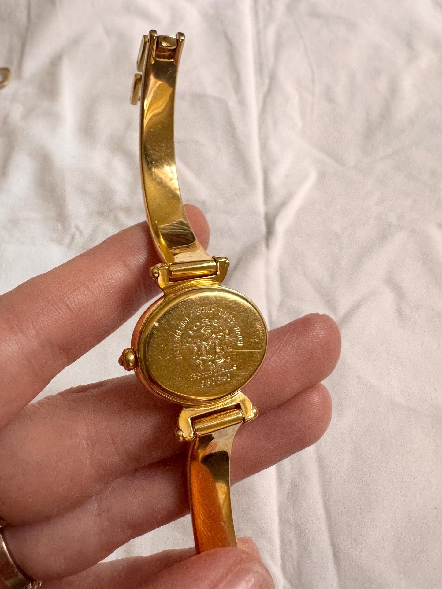 Swiss Made Bracelet Watch; Vintage Oval Watch