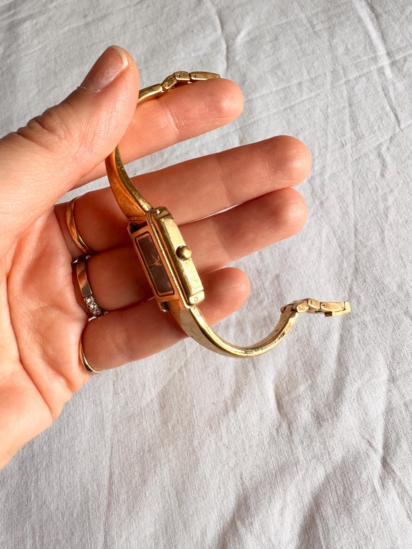 Vintage Bangle Watch; Dainty Anne Klein Watch