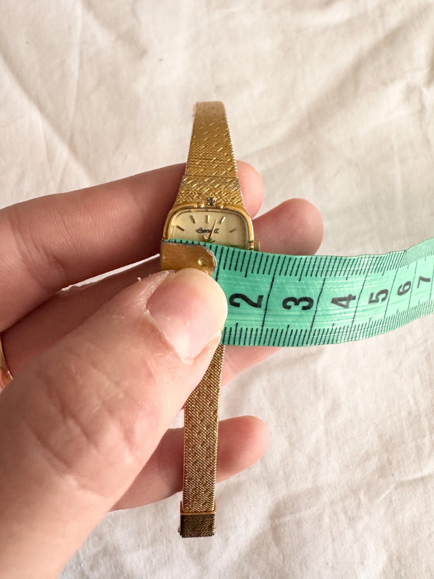 Vintage Bracelet Watch; 90s Ingersoll Stone Watch