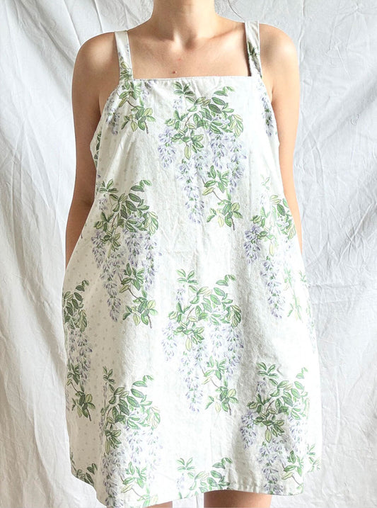 Reworked Slip Dress; Cottagecore Laura Ashley Fabric Dress