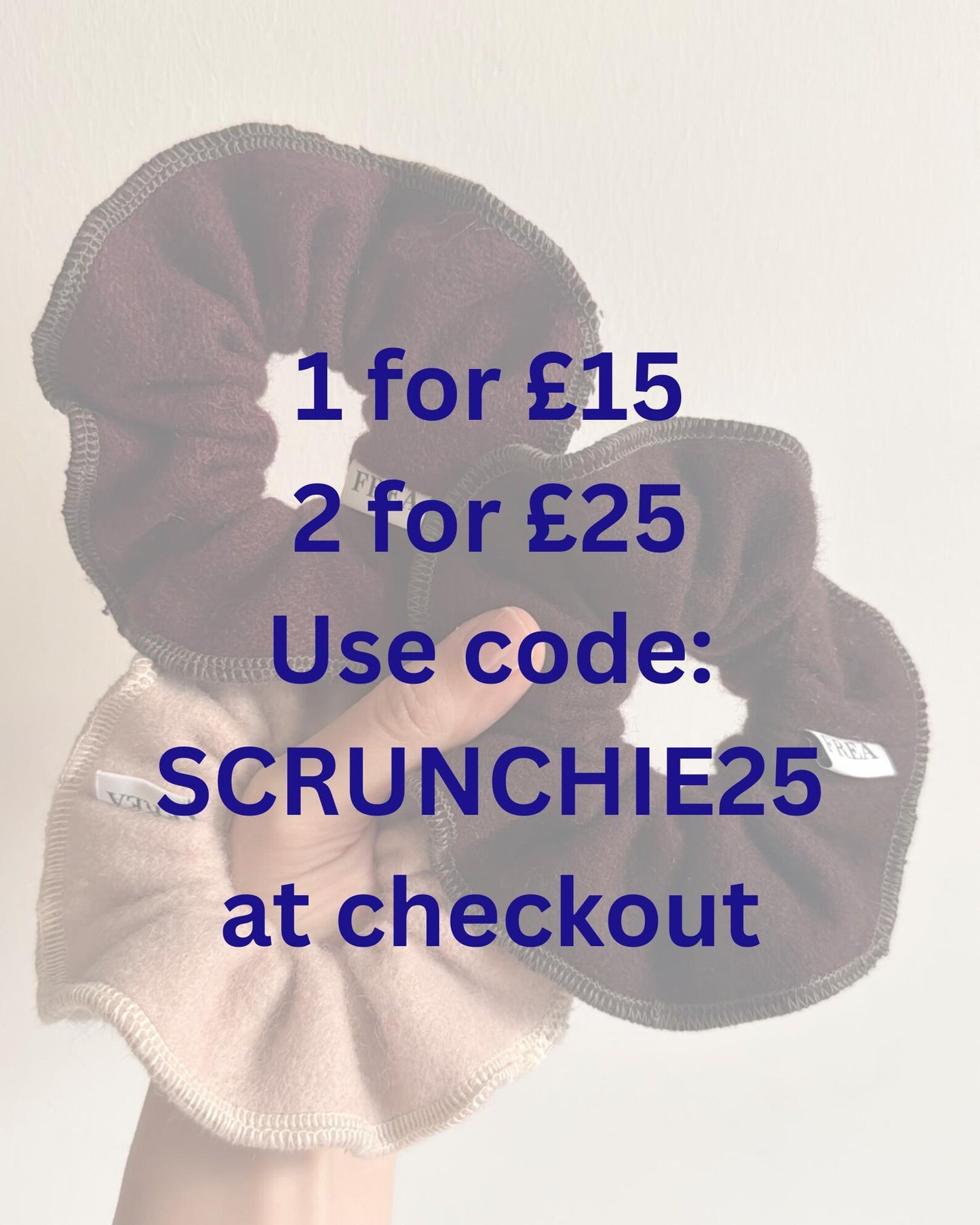 Handmade Wool Scrunchies; Winter Cosy Scrunchies