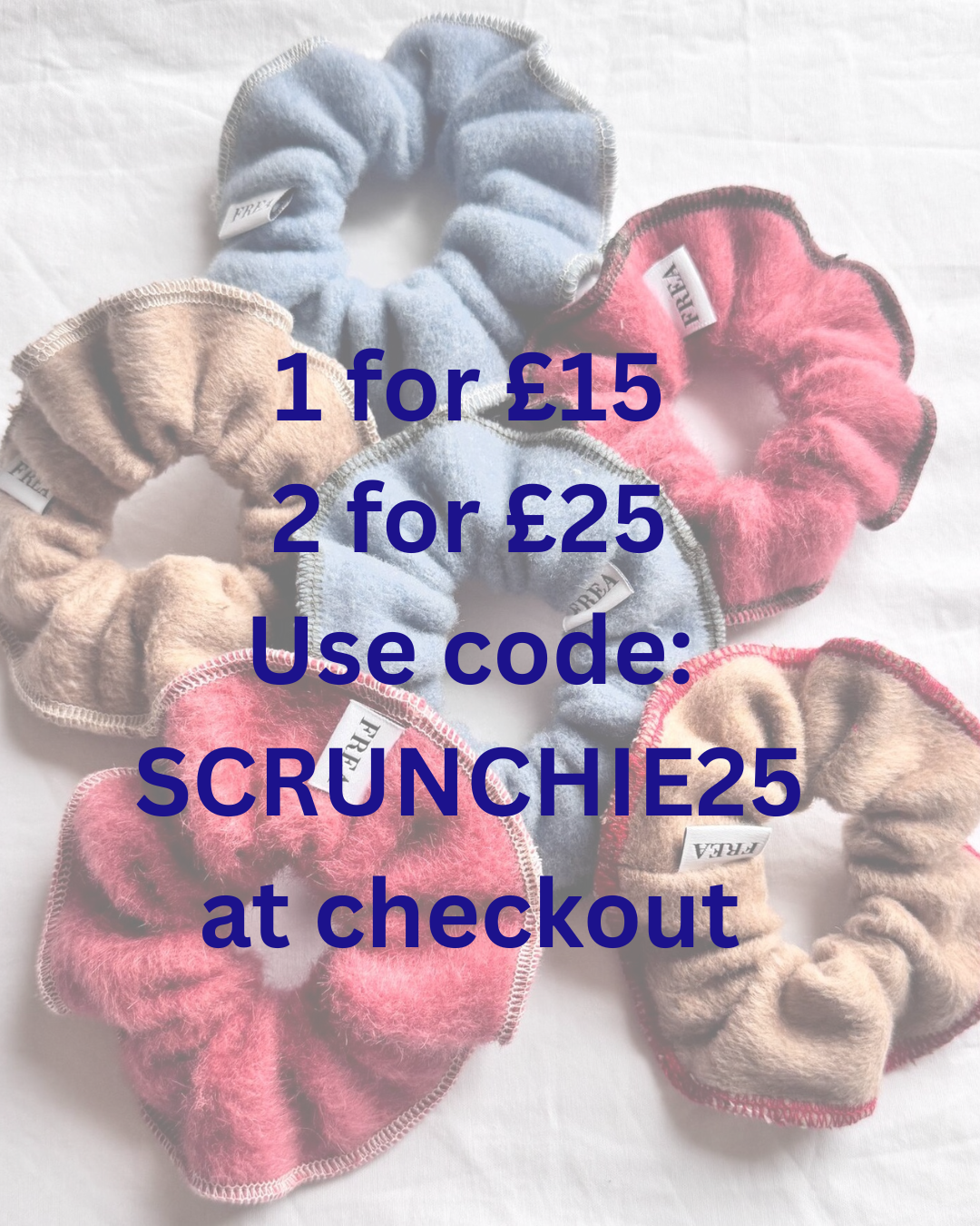Handmade Wool Scrunchies; Mohair Scrunchies