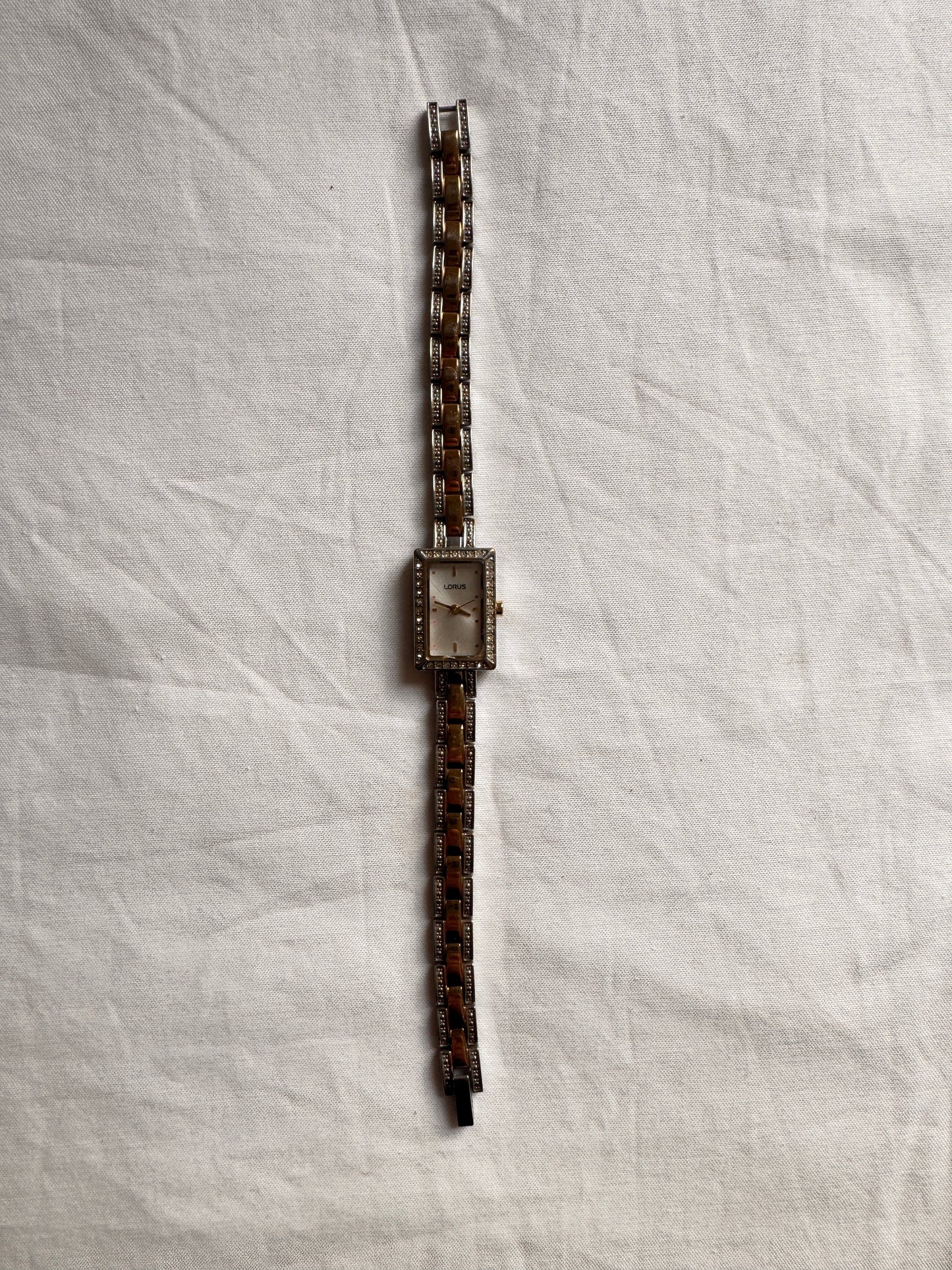 Vintage Stone Watch; Bracelet Silver Watch