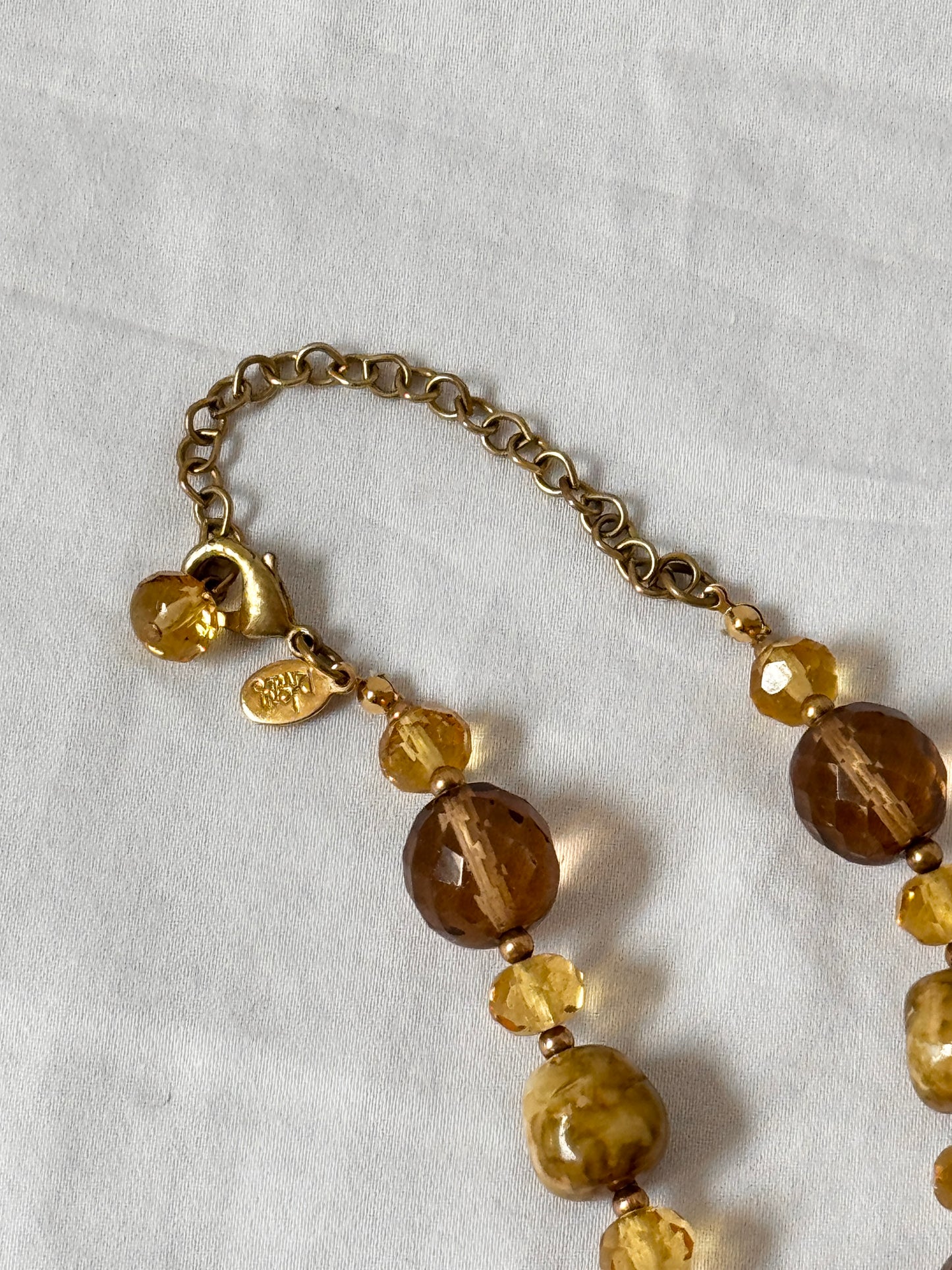 Joan Rivers Necklace; Vintage Glass Stone Necklace