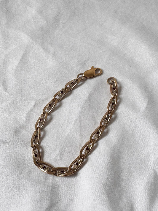 Vintage Braided Stone Bracelet