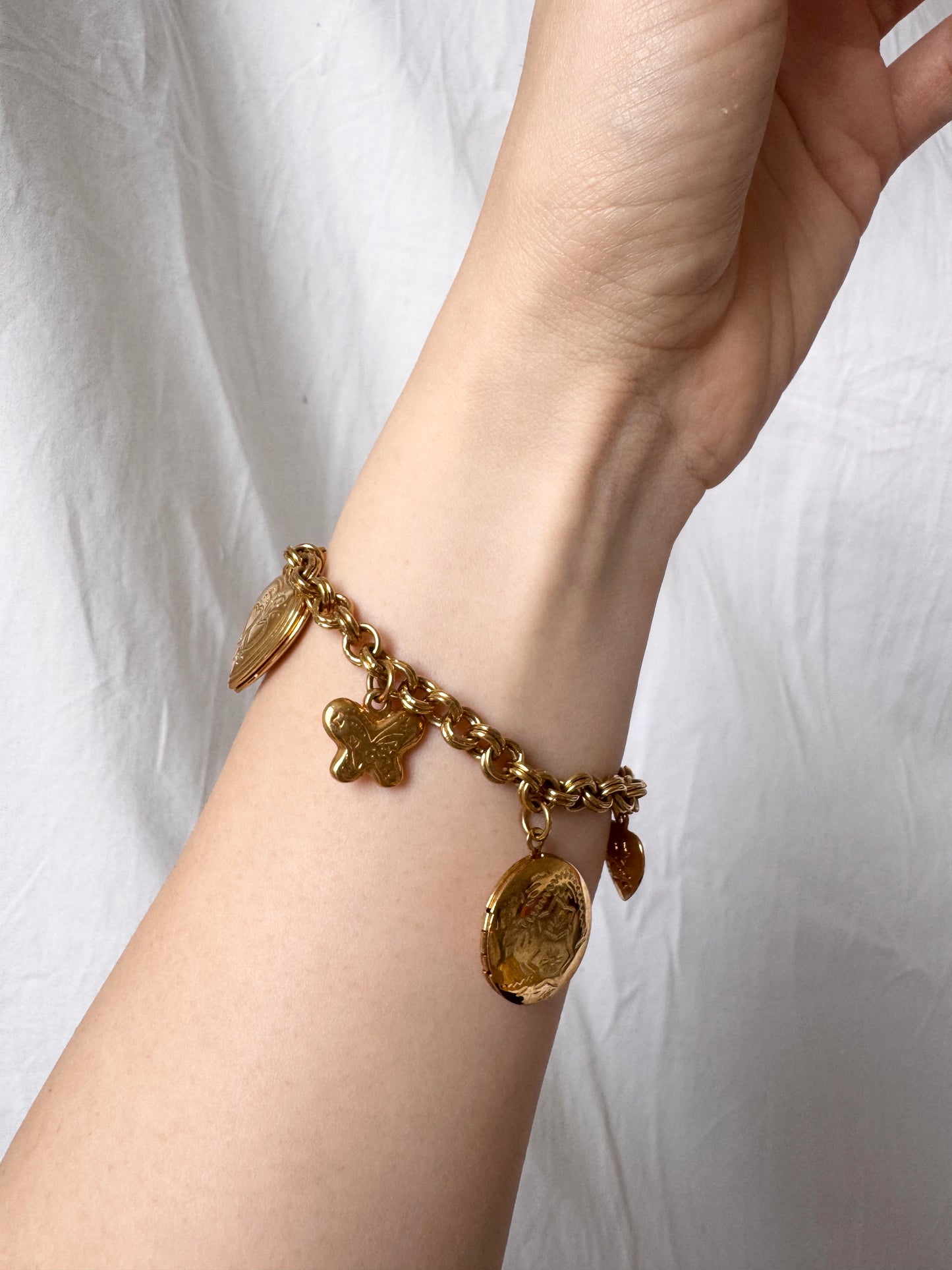 Charm Gold Plated Bracelet
