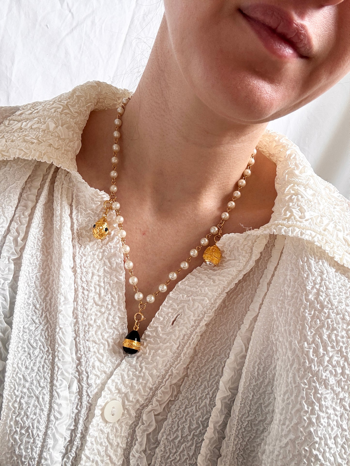 Joan Rivers Egg Pendant Necklace