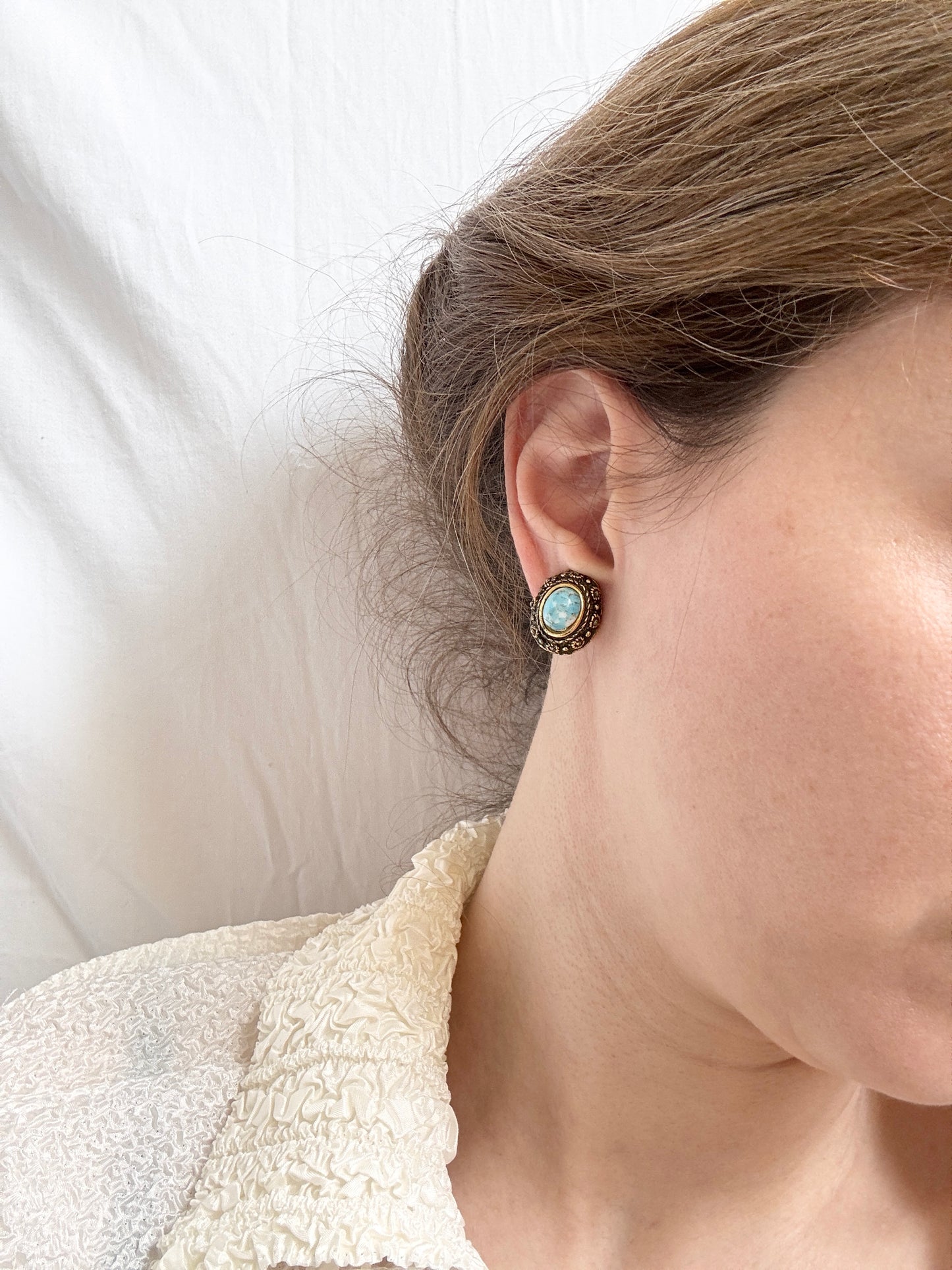 Vintage Stone Earrings