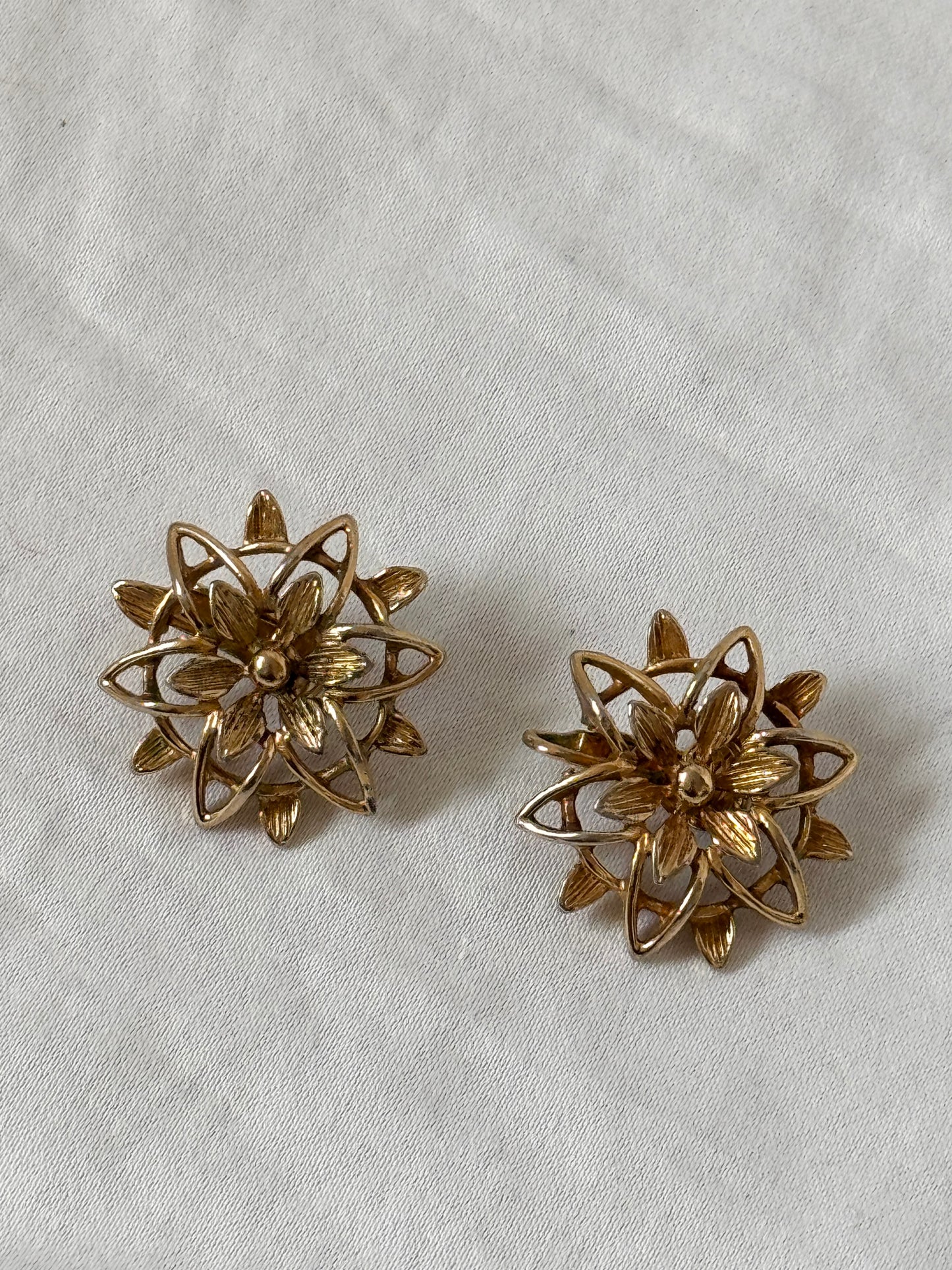 Sarah Coventry Flower Earrings and Brooch