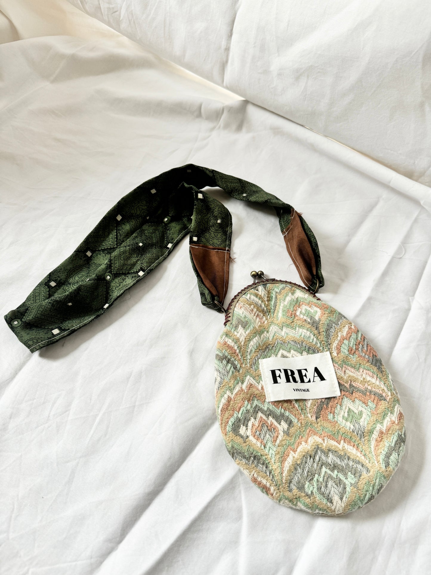 Rework Green Crossbody Purse; Rework Vintage Phone Bag