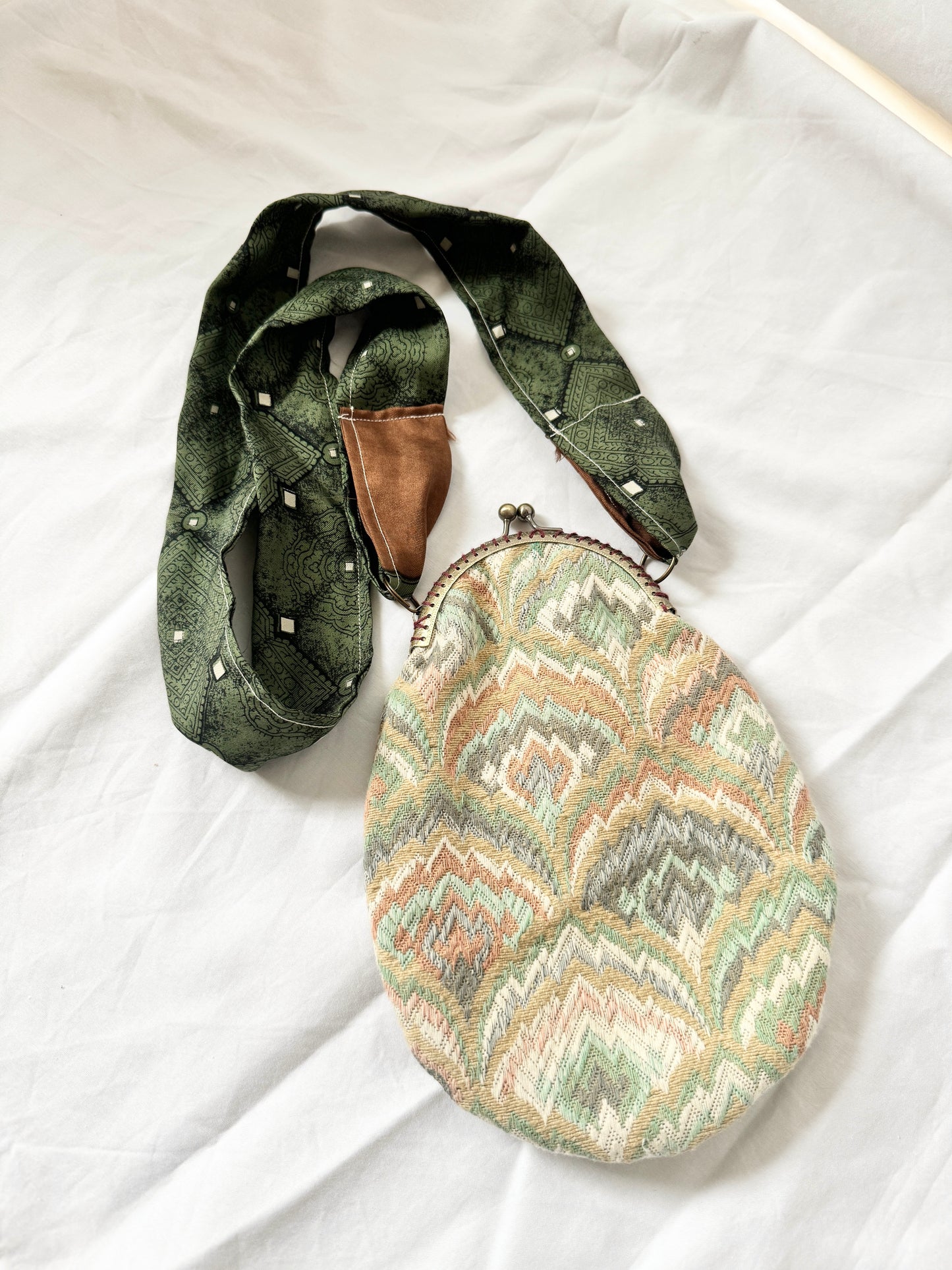 Rework Green Crossbody Purse; Rework Vintage Phone Bag